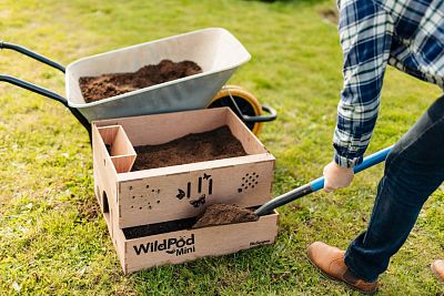 WildPod Mini 2-in-1 Outdoor Planter and Wildlife House by Bio Scapes