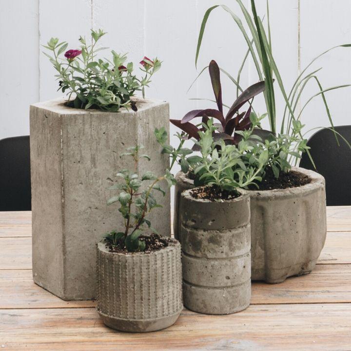 How to make cement pots easily at home easily?
