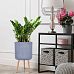 IDEALIST Lite Ribbed Cylinder Planter on Legs, Round Pot Plant Stand Indoor