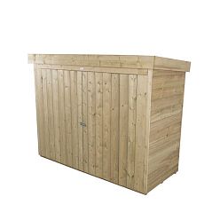 Outdoor Pressure Treated Wooden Overlap Pent Outdoor Store by Forest Garden