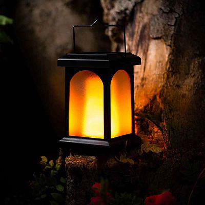 TrueFlame USB Crook Premium Outdoor Solar Garden Light Lanterns