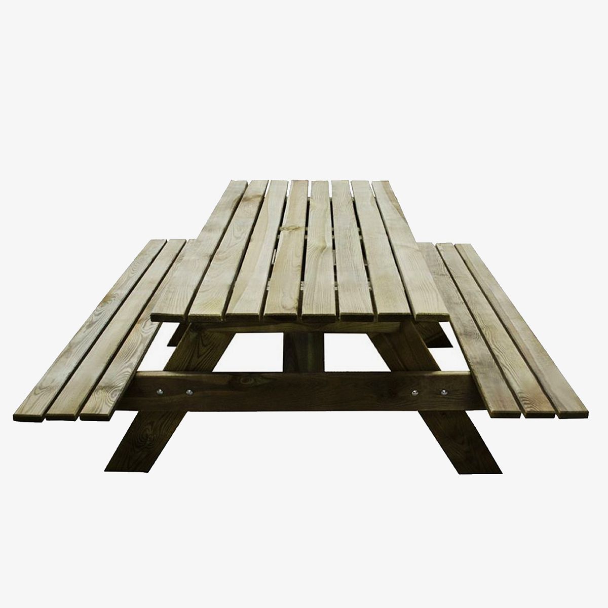 Outdoor Wooden Rectangular Picnic Table by Forest Garden