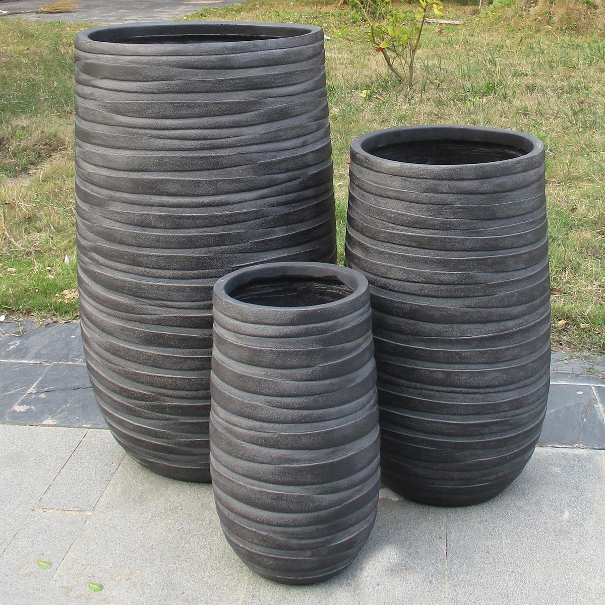 IDEALIST Lite Row Light Concrete Vase Elegant Planter