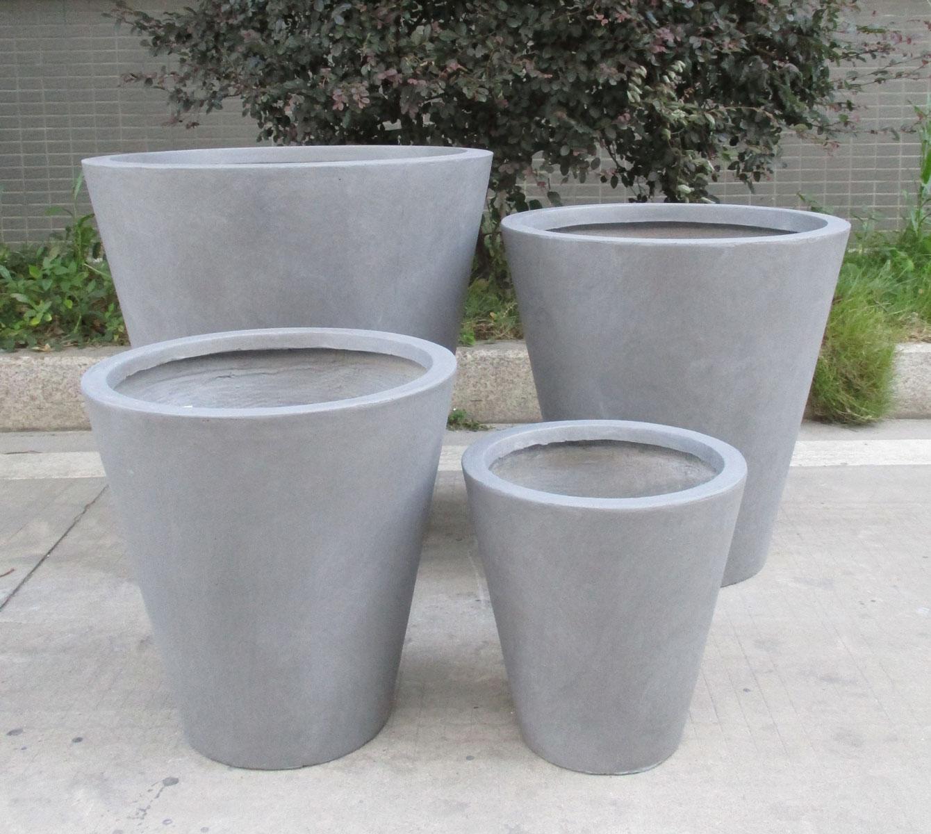 IDEALIST Lite Round Contemporary Light Concrete Planter