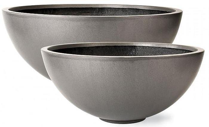 Bowl Fiberglass Bowl Faux Lead Tx Planter Pot In/Out
