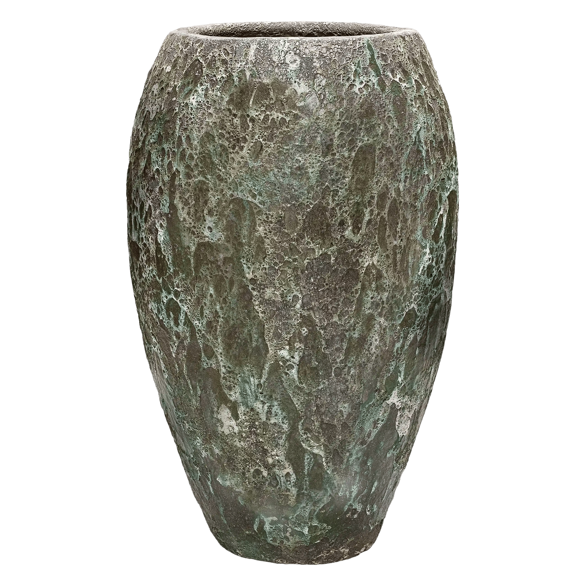 Lava Ceramic Tall Planter | Large Indoor and Outdoor Plant Pot Vase
