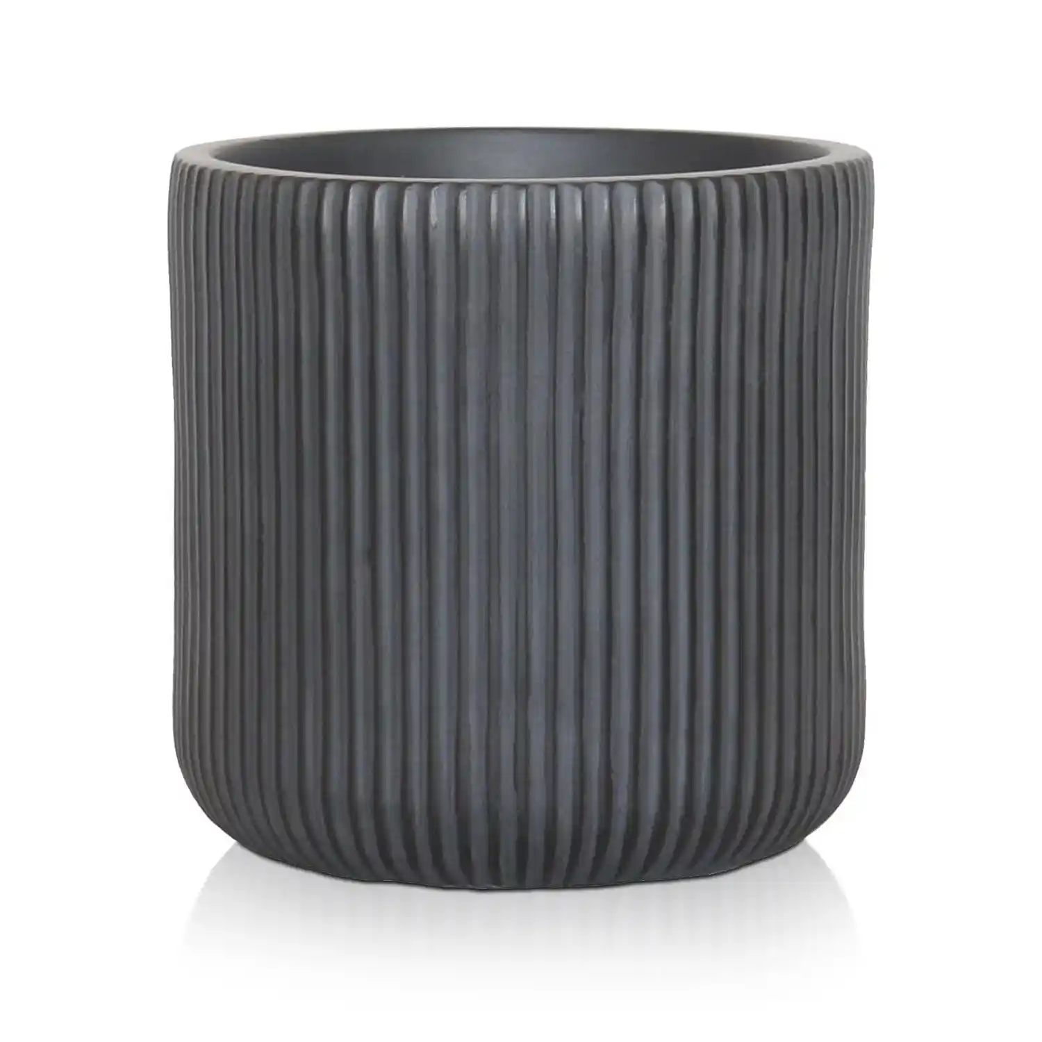 IDEALIST Lite Ribbed Round Outdoor Planter