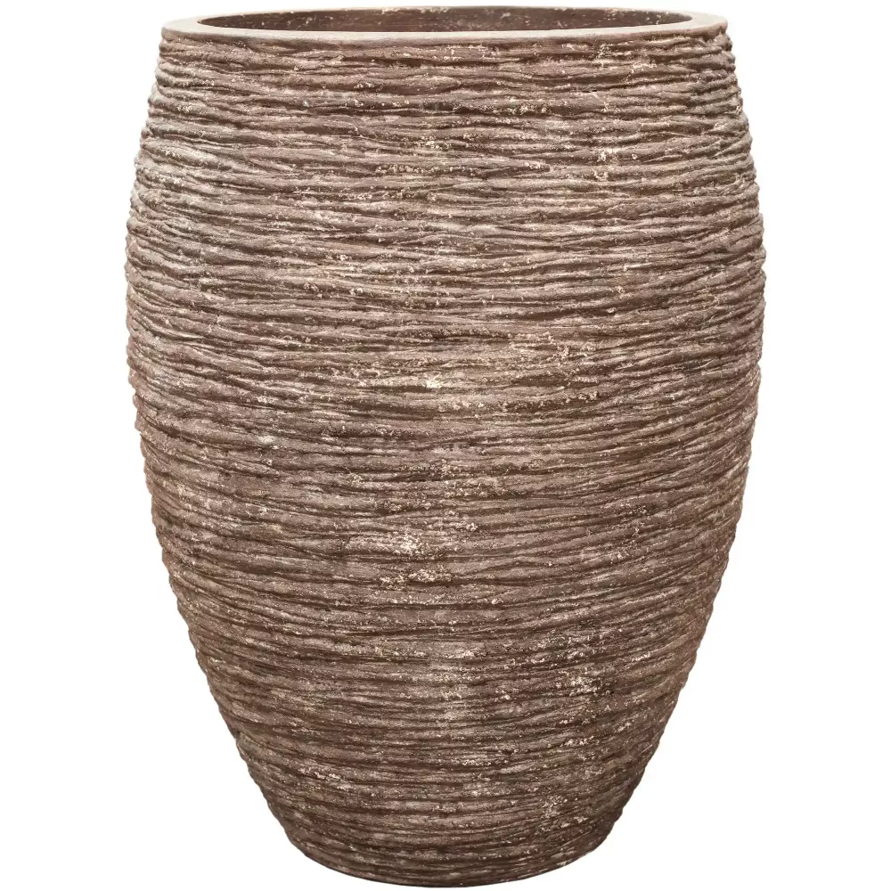 Polystone Coated Digon Round Indoor Planter
