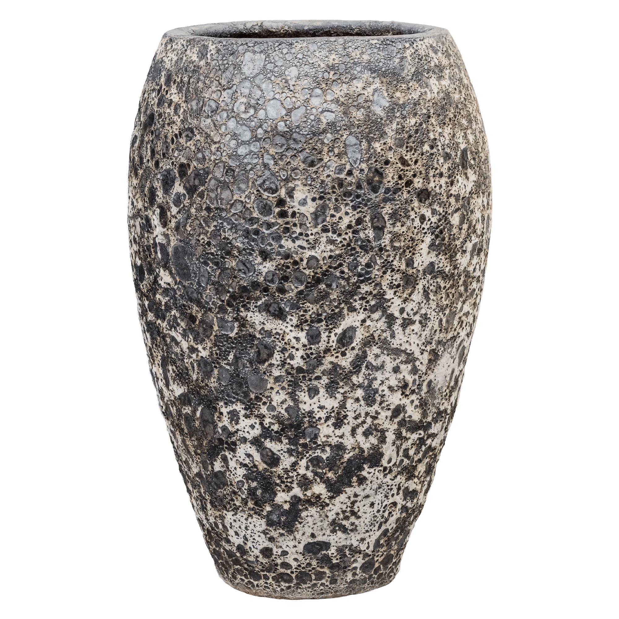 Lava Ceramic Tall Planter | Large Indoor and Outdoor Plant Pot Vase
