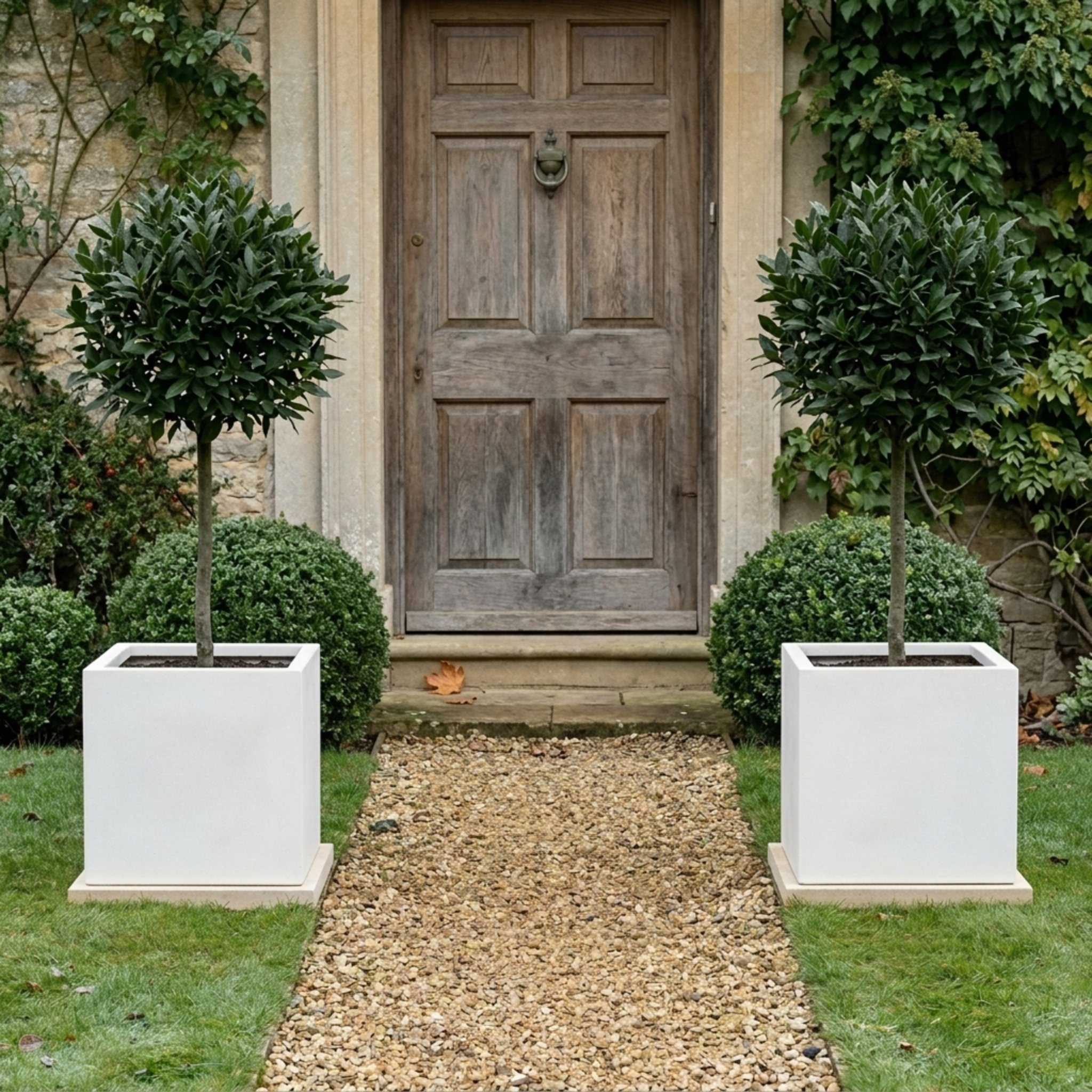 IDEALIST Lite Square Box Contemporary Light Concrete Planter
