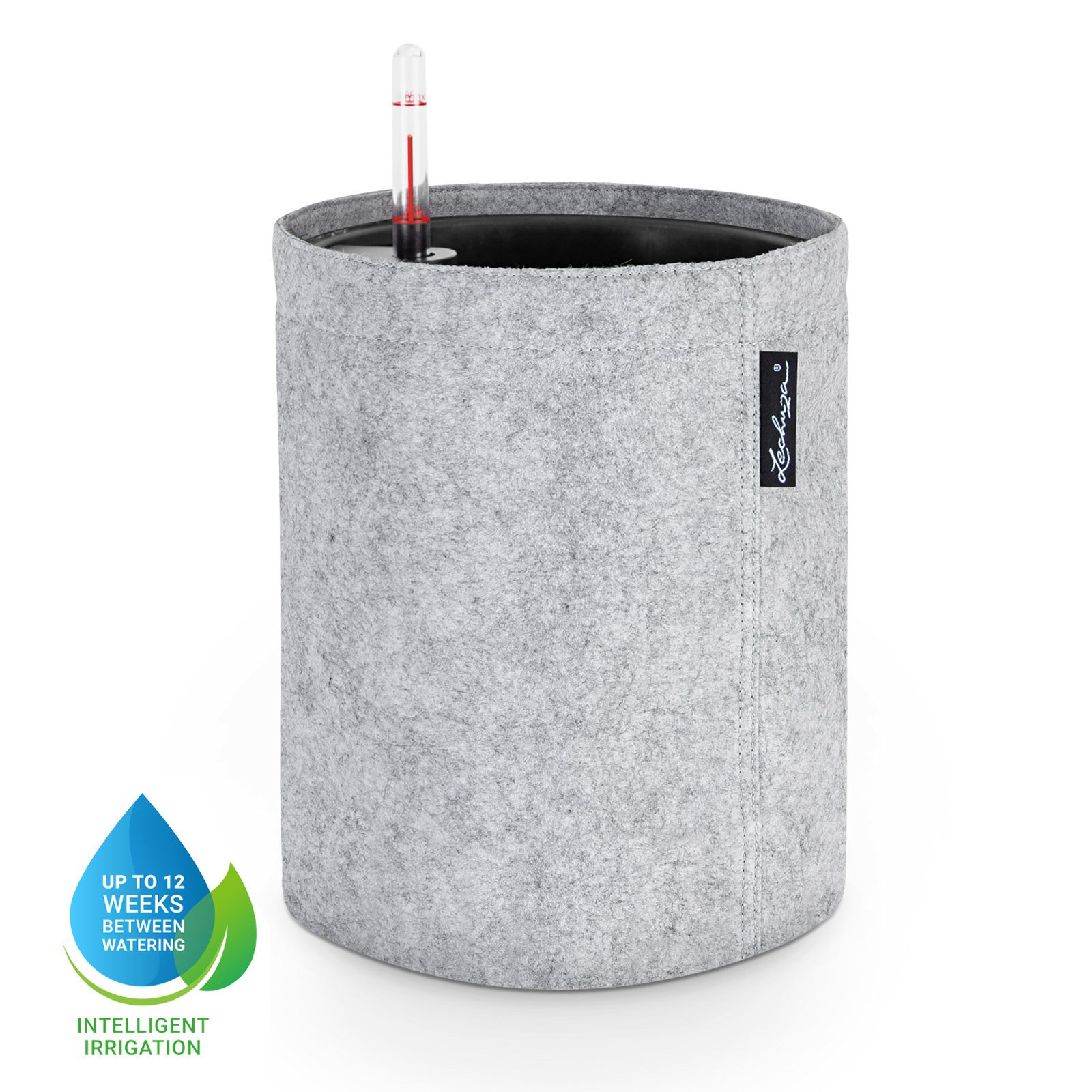LECHUZA TRENDCOVER Round Self-watering Planter
