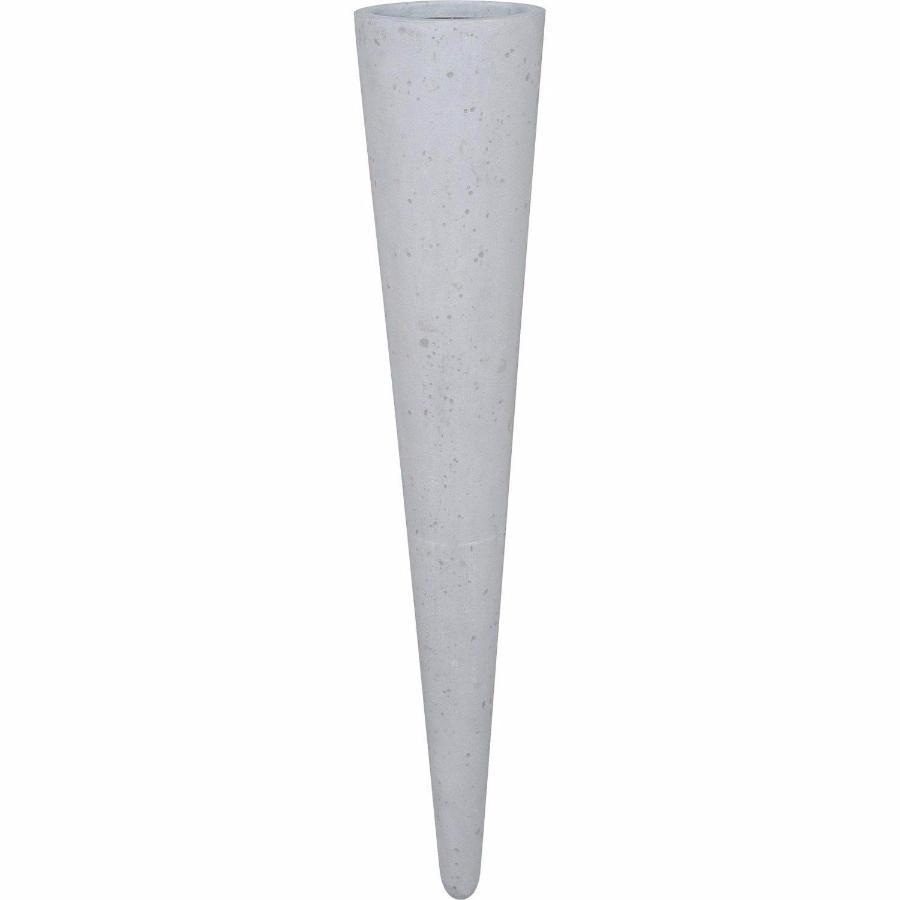 Wall Cone Round Tall Polystone Indoor Planter