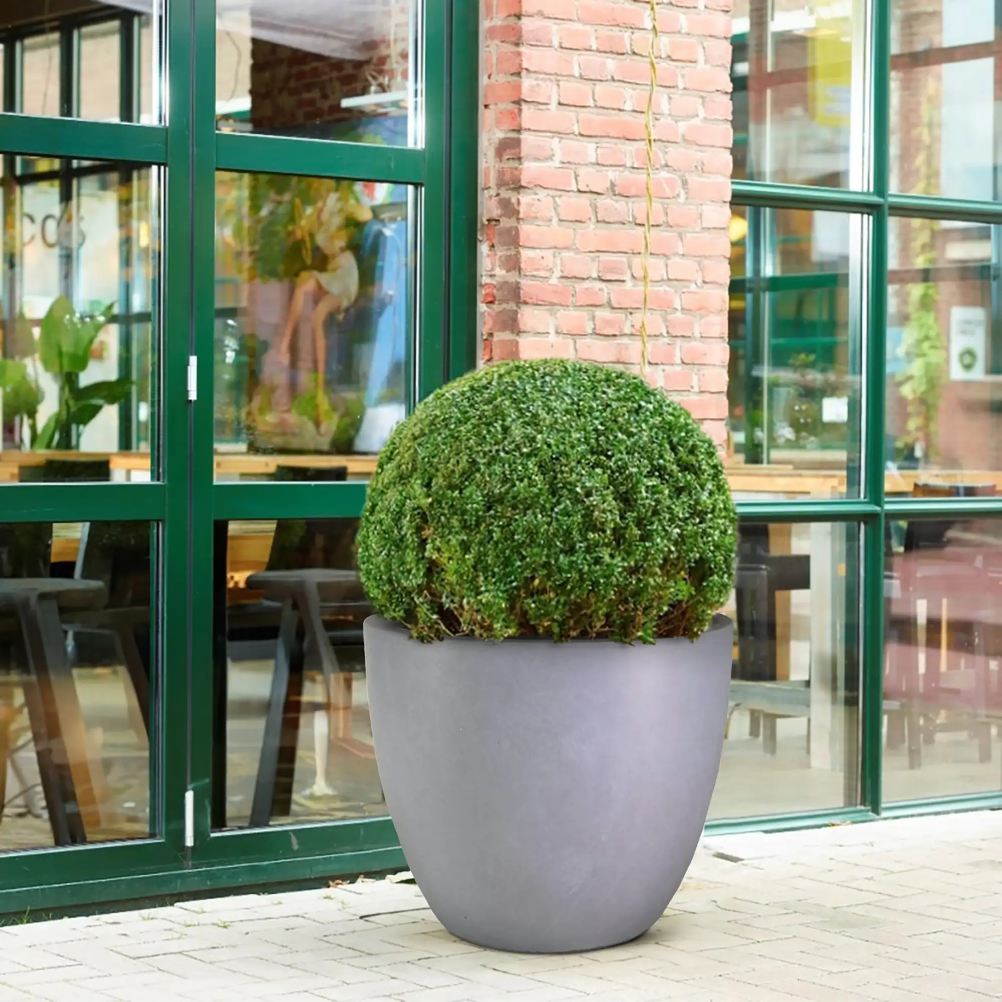 IDEALIST Lite Contemporary Light Concrete Egg Planter