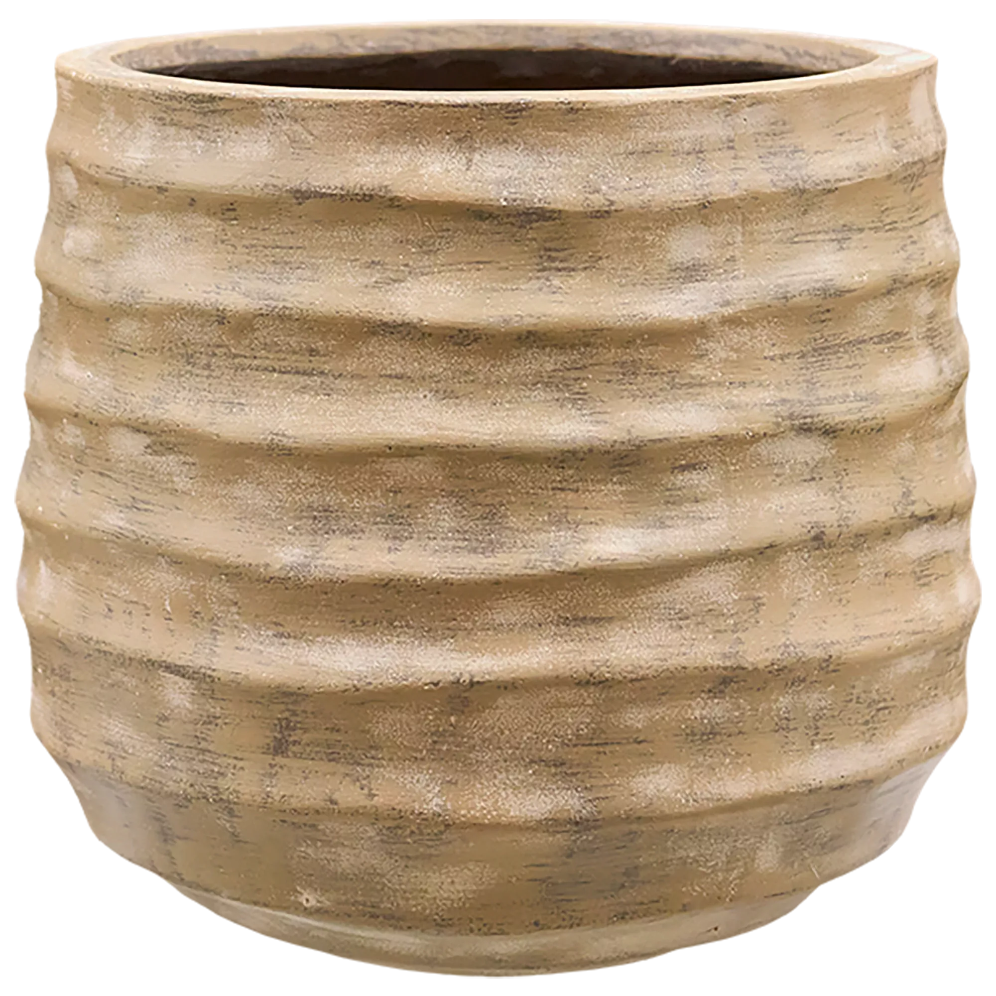 New Wave Ivar L Terra Washed Round Planter