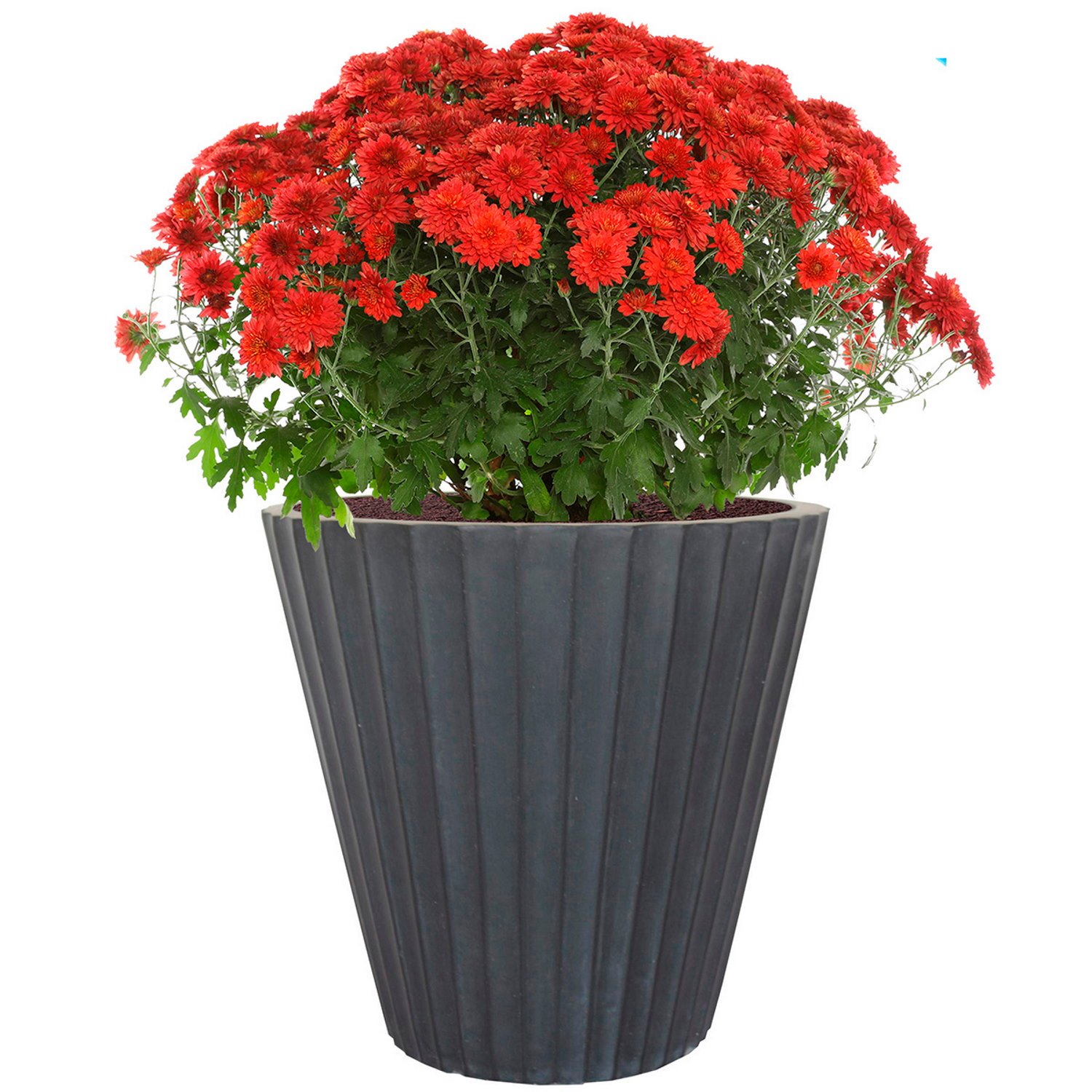 IDEALIST Lite Vintage Ribbed Round Vase Outdoor Planter