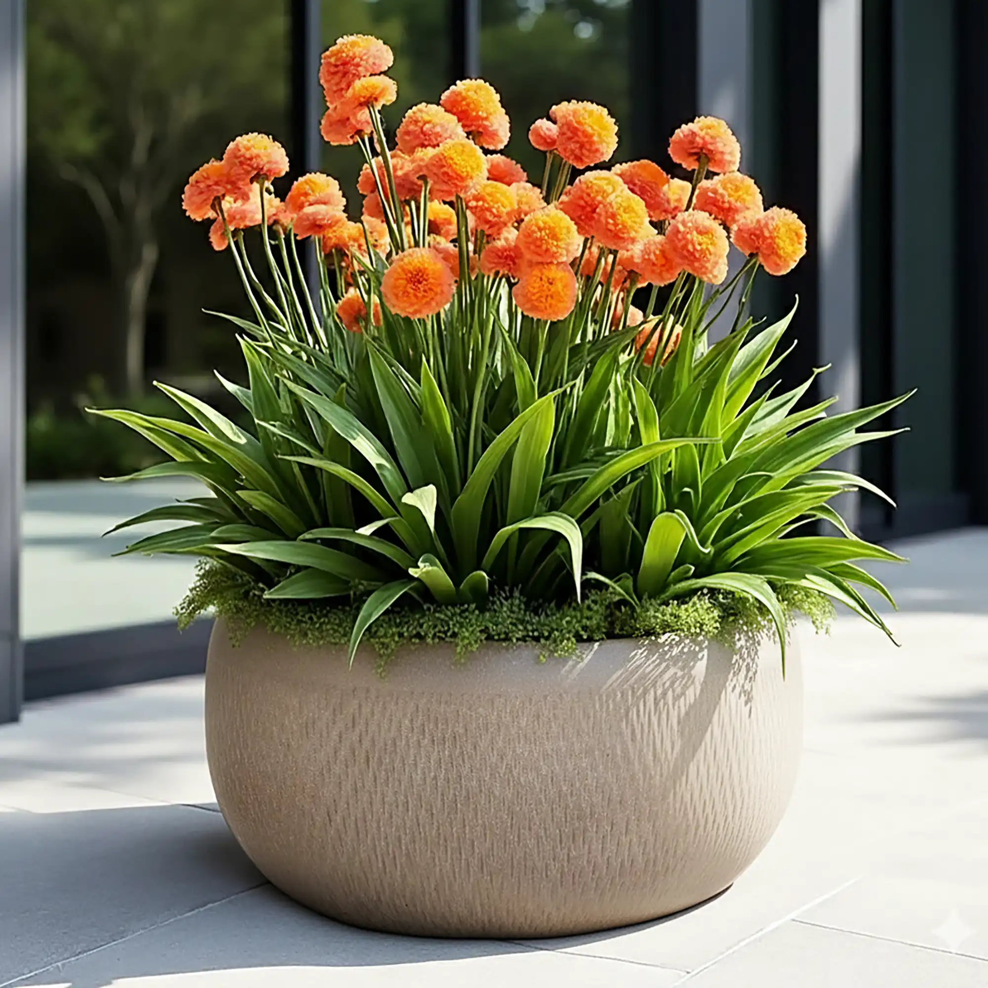 IDEALIST Lite Mesh Style Bowl Planter Outdoor Plant Pot