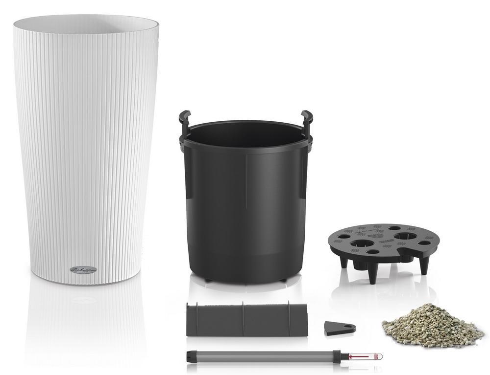 LECHUZA CILINDRO Color Round Tall Poly Resin Self-watering Planter