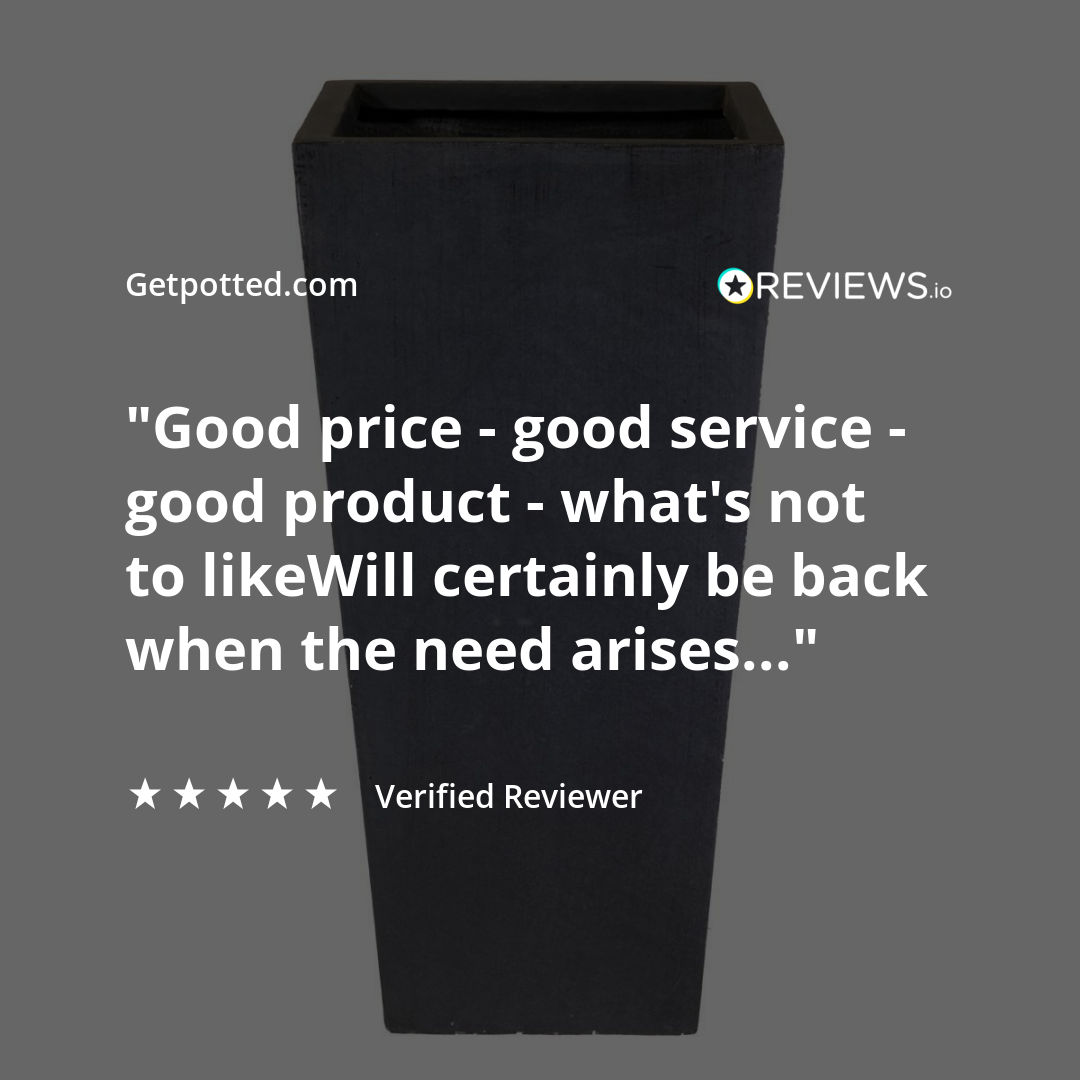 IDEALIST Lite Tall Tapered Contemporary Light Concrete Planter