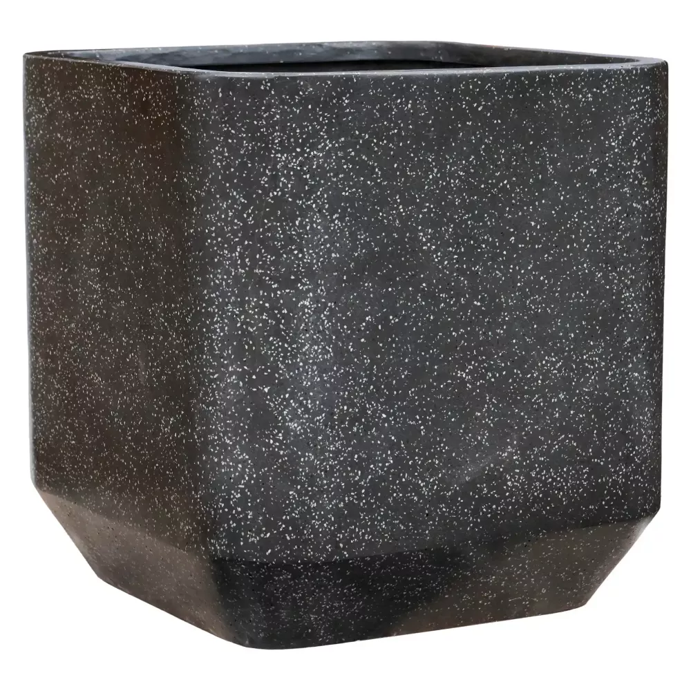 Terrazzo Fiberstone Square Planter | Indoor and Outdoor Plant Pot