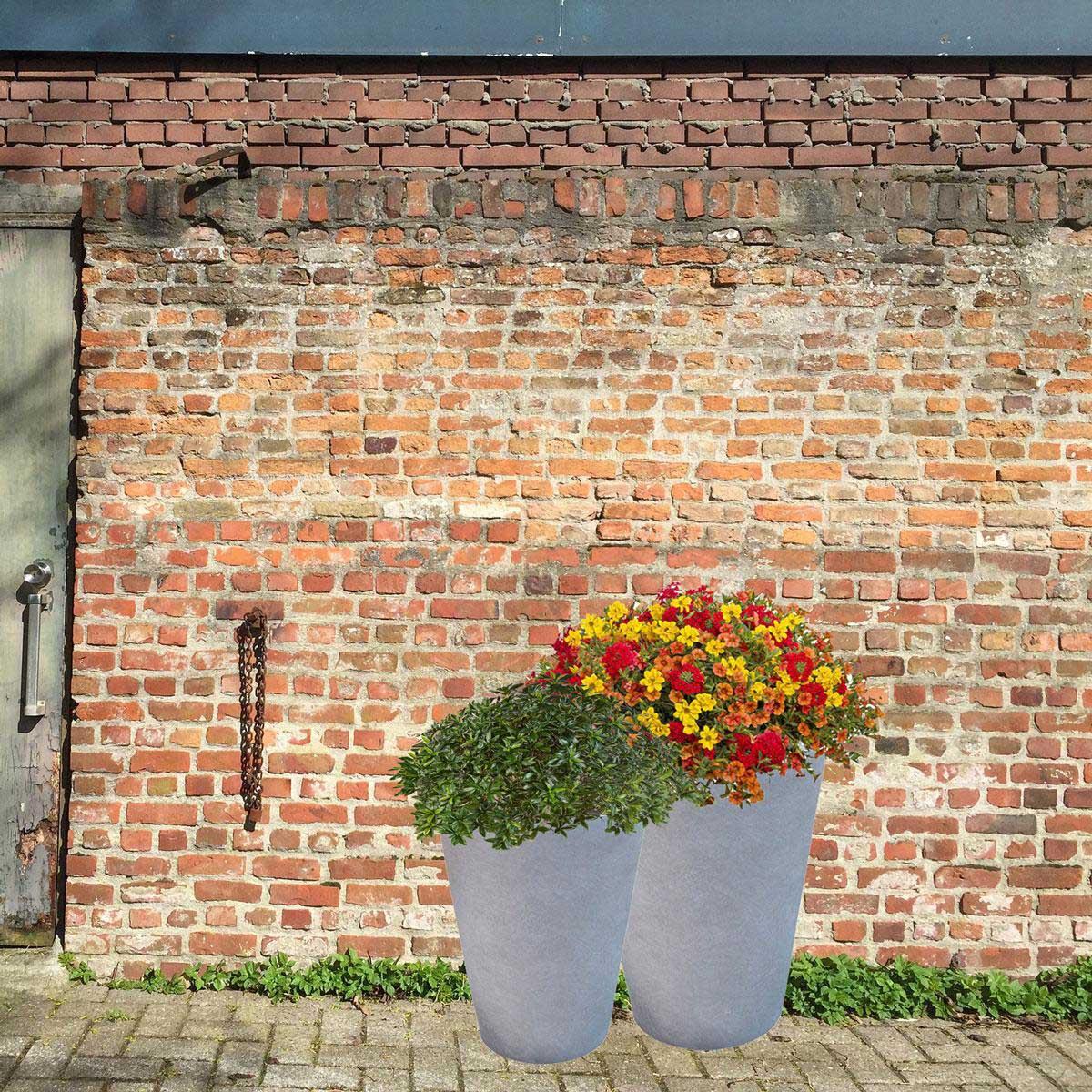 IDEALIST Lite Round Contemporary Light Concrete Planter