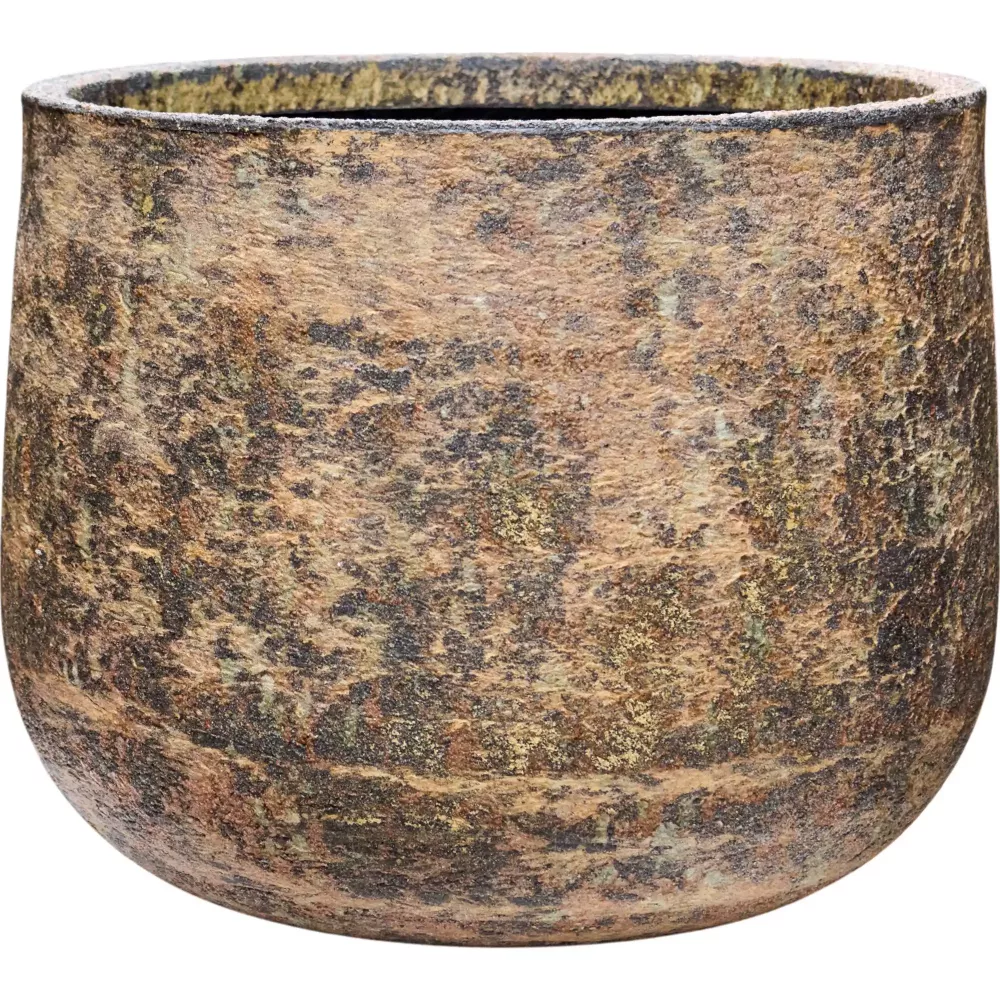 Atlas Round Planter | Fiberstone Indoor and Outdoor Plant Pot