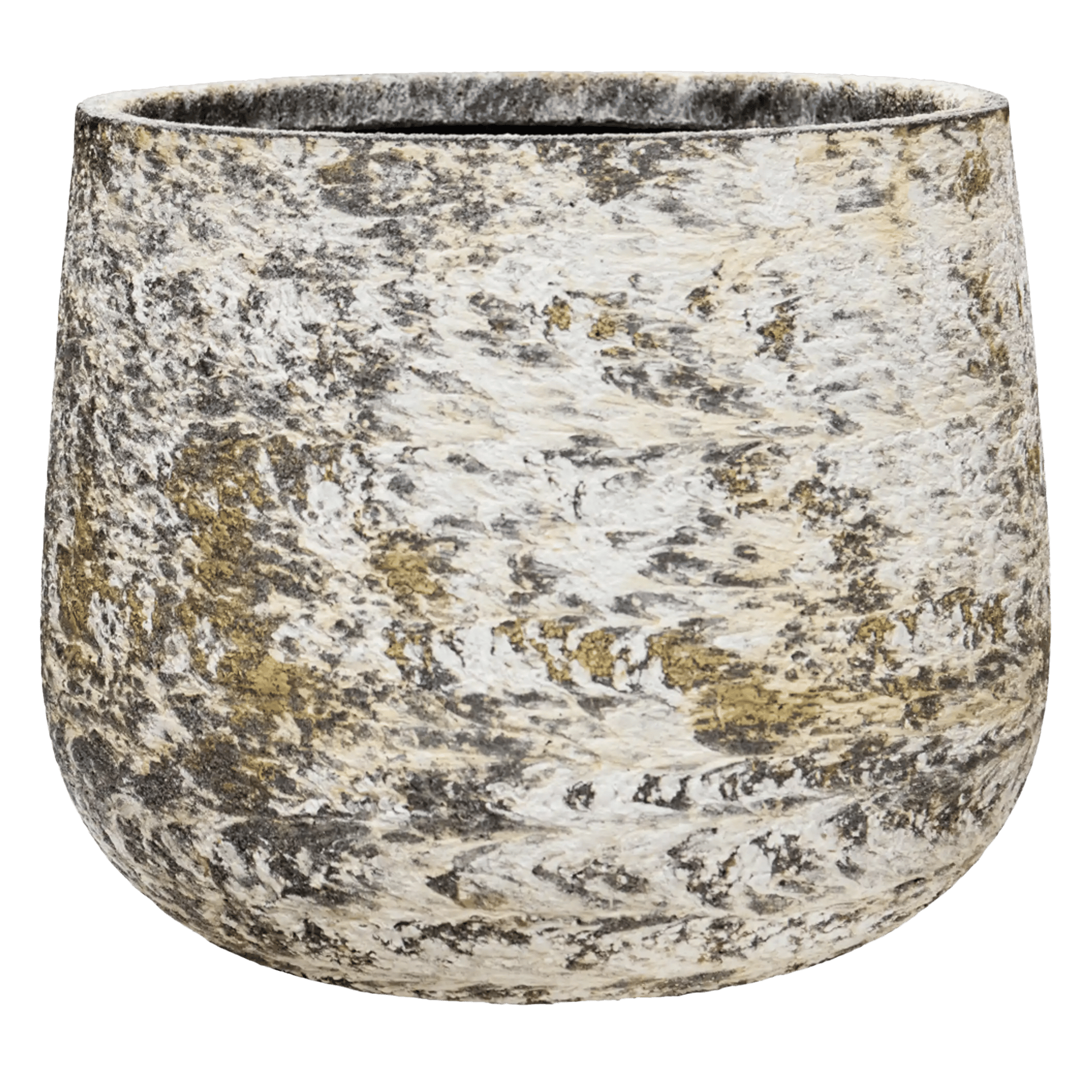 Atlas Round Planter | Fiberstone Indoor and Outdoor Plant Pot