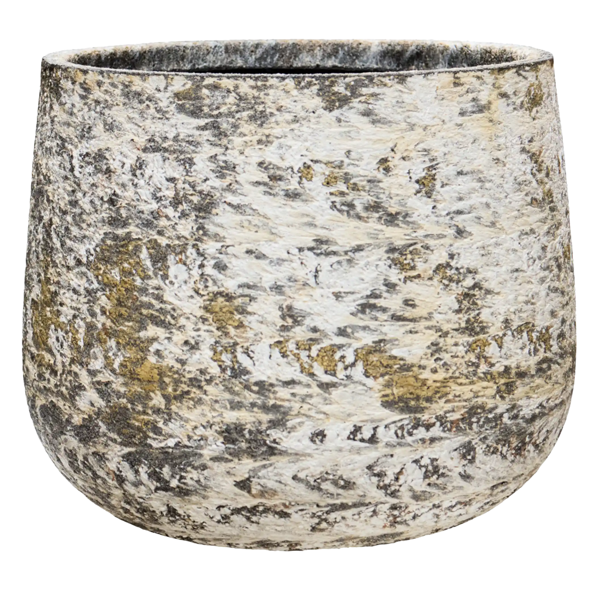 Atlas Round Planter | Fiberstone Indoor and Outdoor Plant Pot