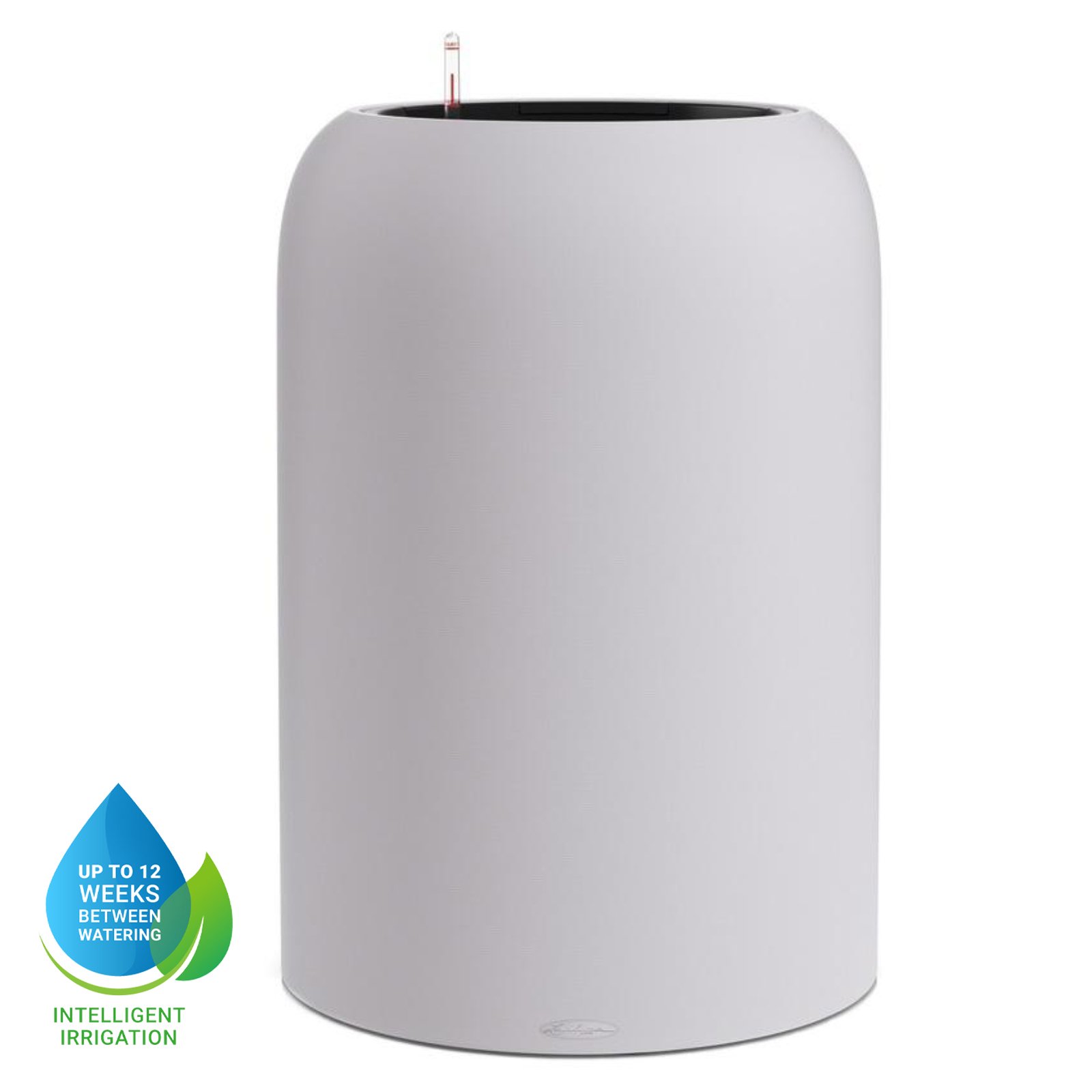 LECHUZA HAVALO Round Poly Resin Self-watering Planter