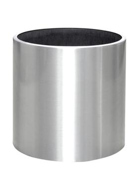 President Round Aluminium brushed Indoor Planter