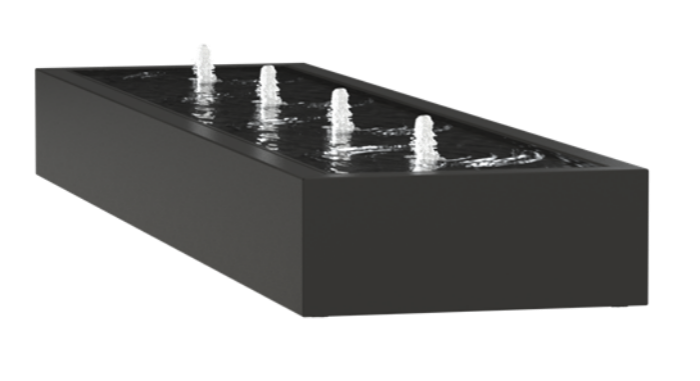 Aluminium Trough Fountain Watertable