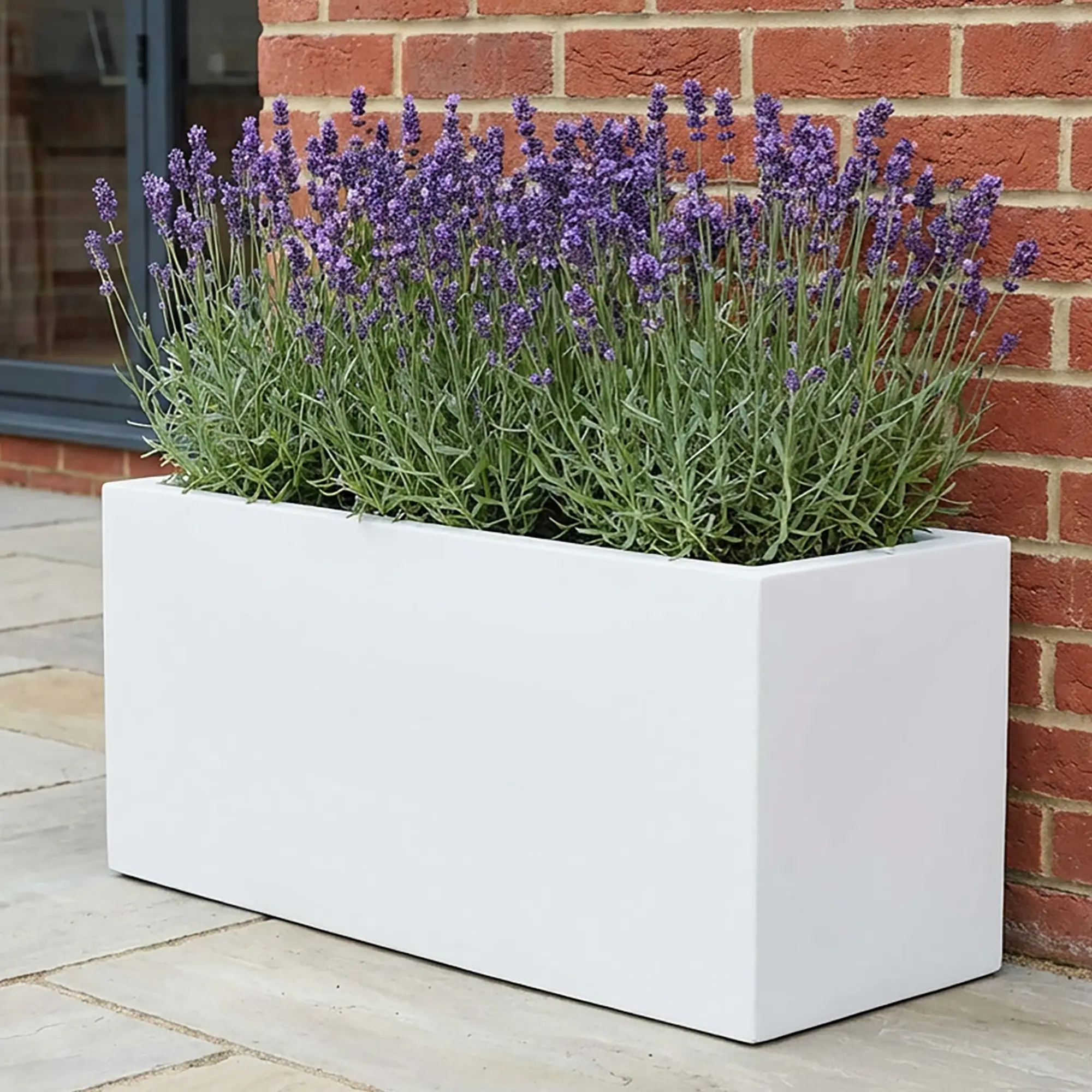 IDEALIST Lite Contemporary Light Concrete High Trough Planter