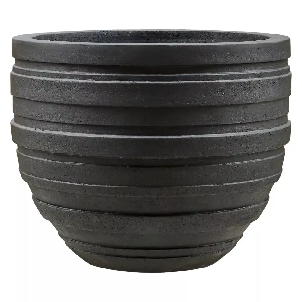 Polystone Ribbed Planter | Indoor and Outdoor Plant Pot