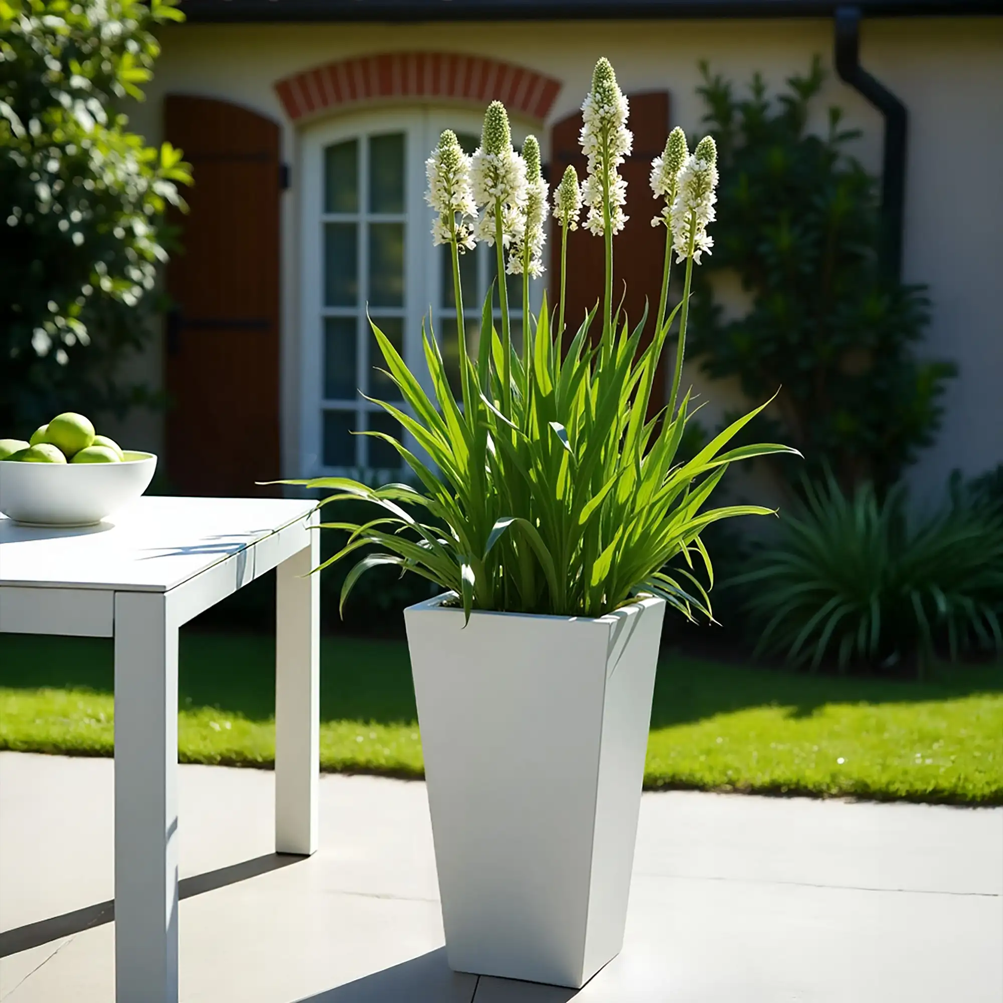 IDEALIST Lite Tall Tapered Contemporary Light Concrete Planter