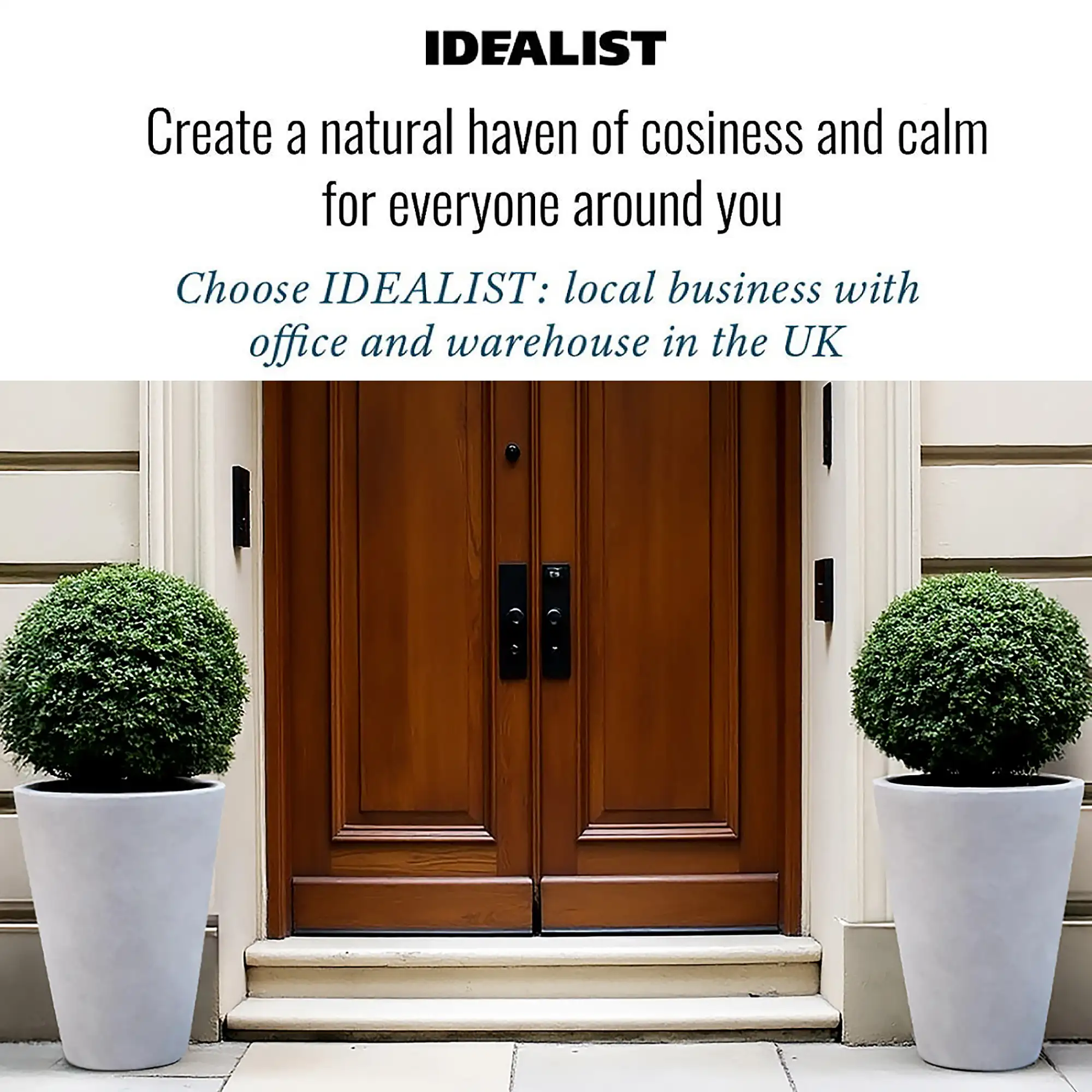 IDEALIST Lite Contemporary Round Light Concrete Planter