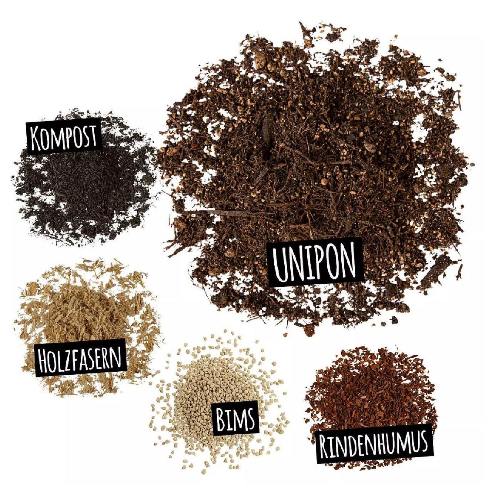 LECHUZA UNIPON Pre-fertilized Potting Soil Compost for Outdoor and Balcony Plants