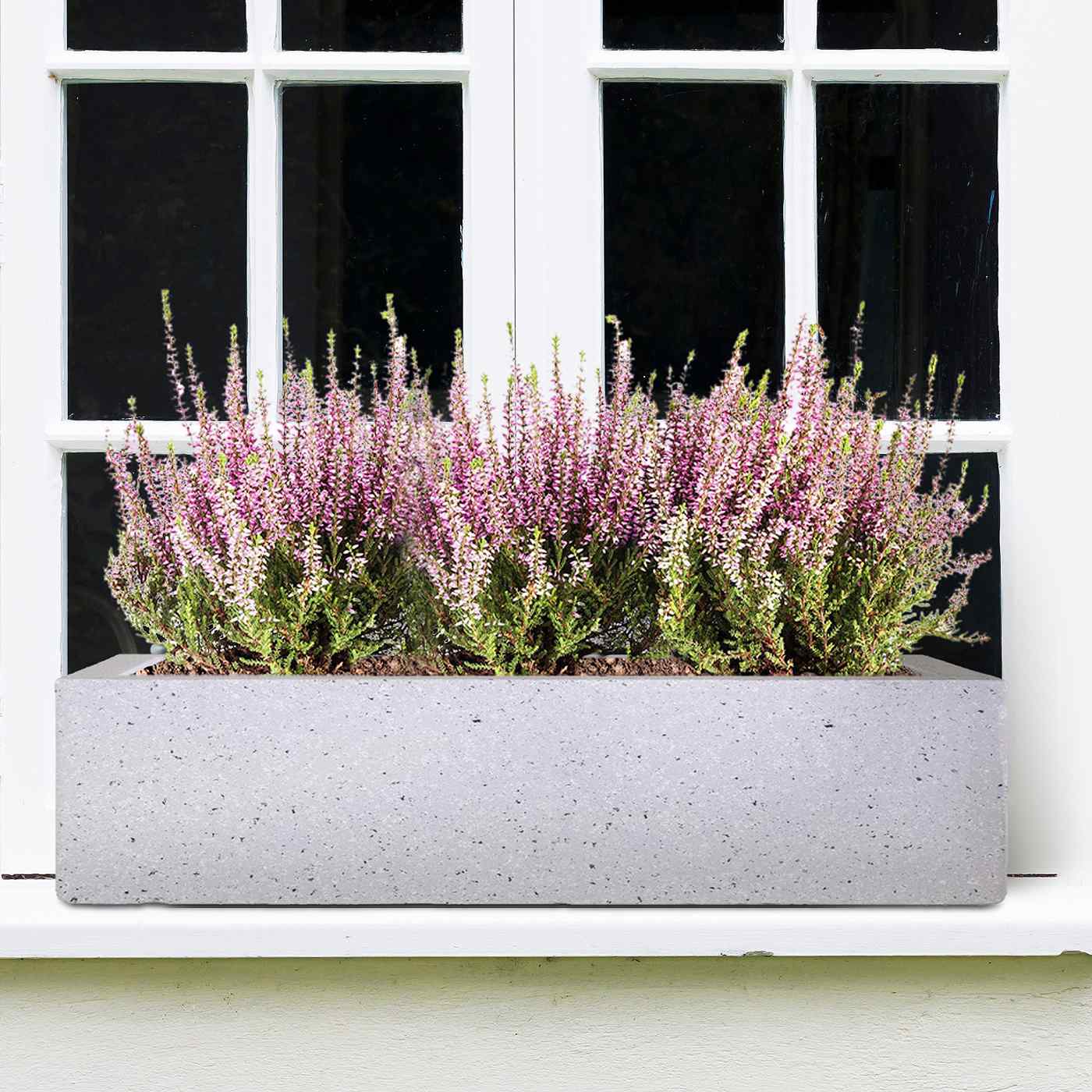IDEALIST Lite Window Box Light Concrete Planter
