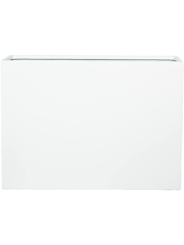 Fiberstone Jort Slim High M Matt Square White Indoor / Outdoor Planter ...