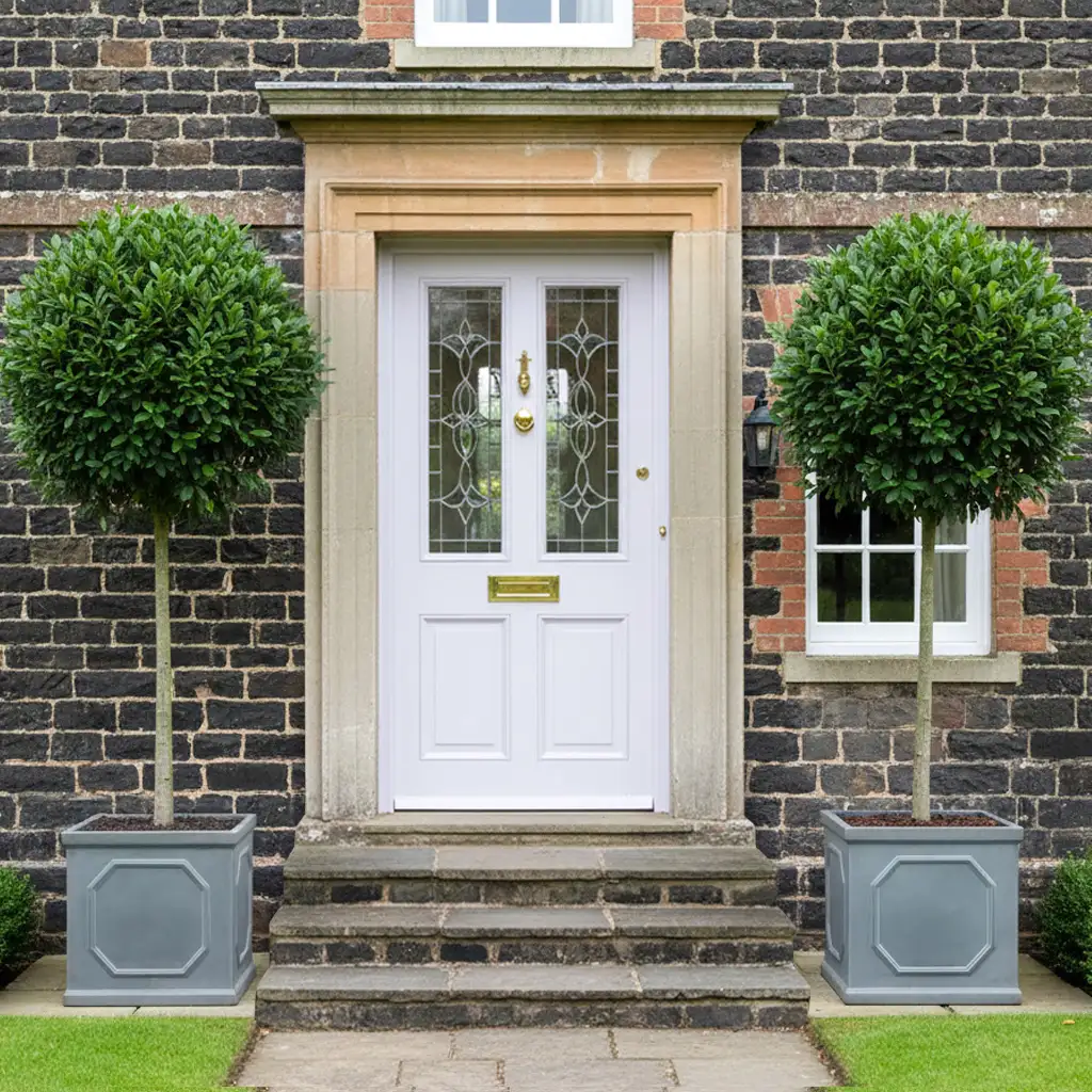 IDEALIST Lite Faux Lead Chelsea Box Square Light Concrete Planter