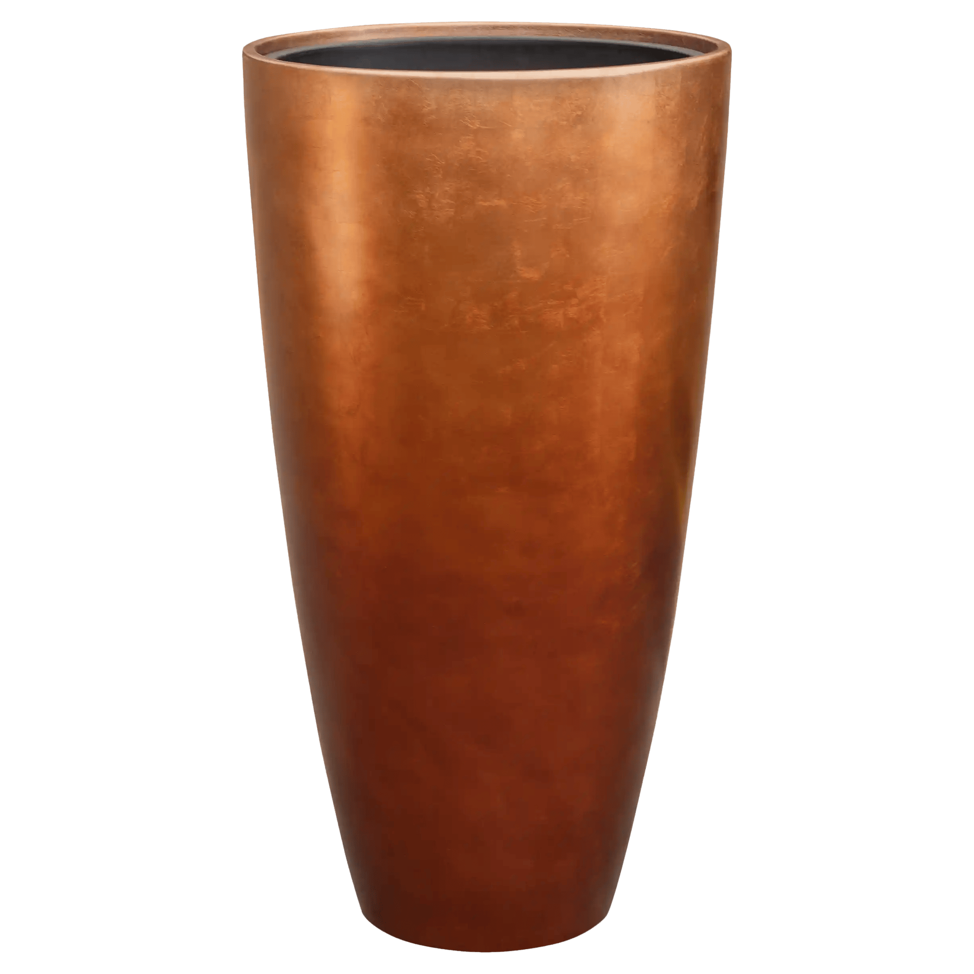Silver Leaf Tall Planter + Liner | Indoor Plant Pot Vase