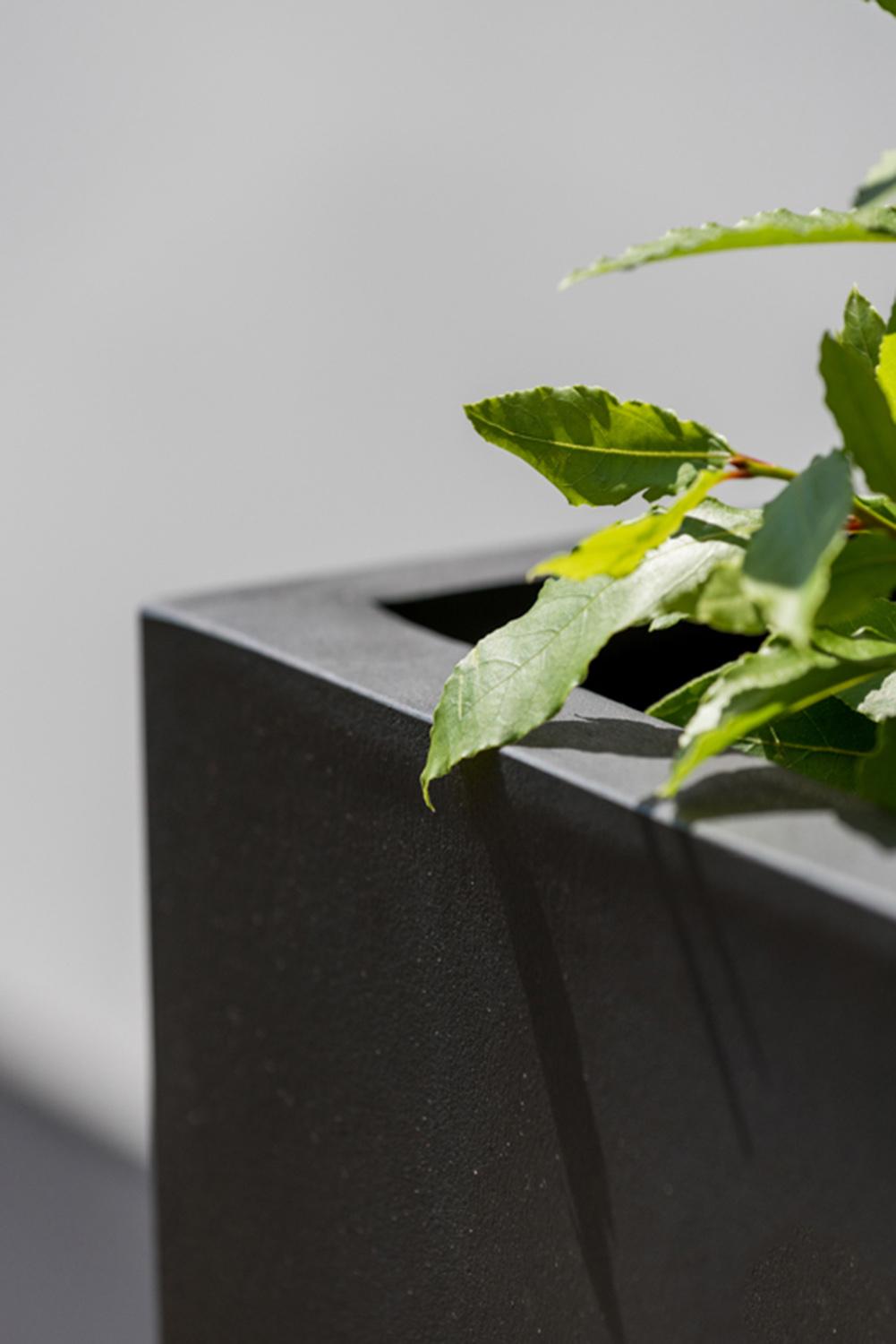 Tall Fiberstone Square Planter by Idealist Premium BOUVY