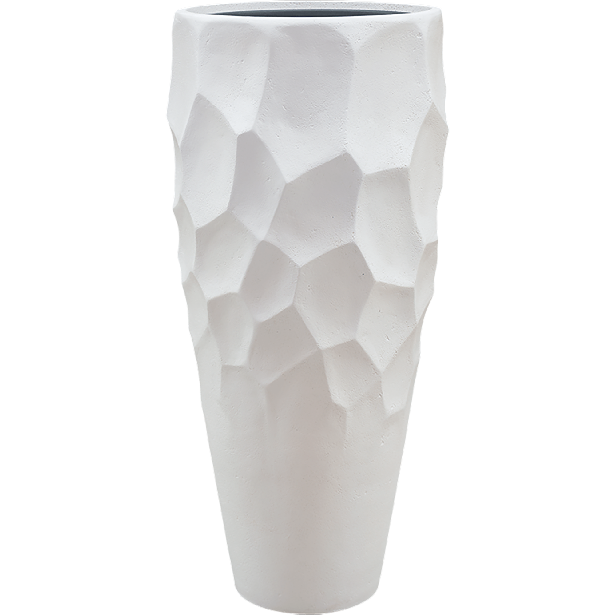 Polystone Tall Planter + Liner | Large Indoor Plant Pot Vase