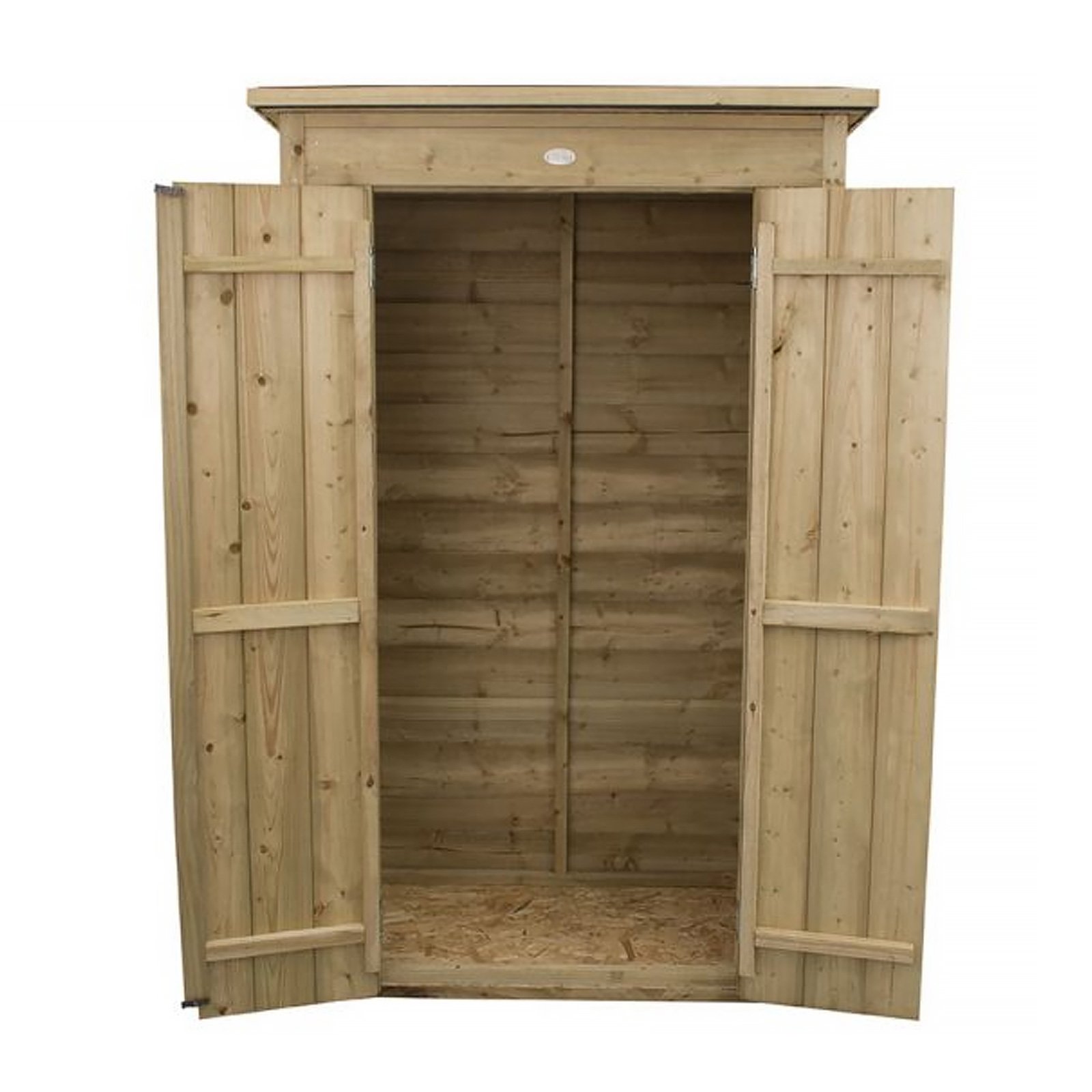 Outdoor Pressure Treated Wooden Overlap Pent Tall Garden Store by Forest Garden