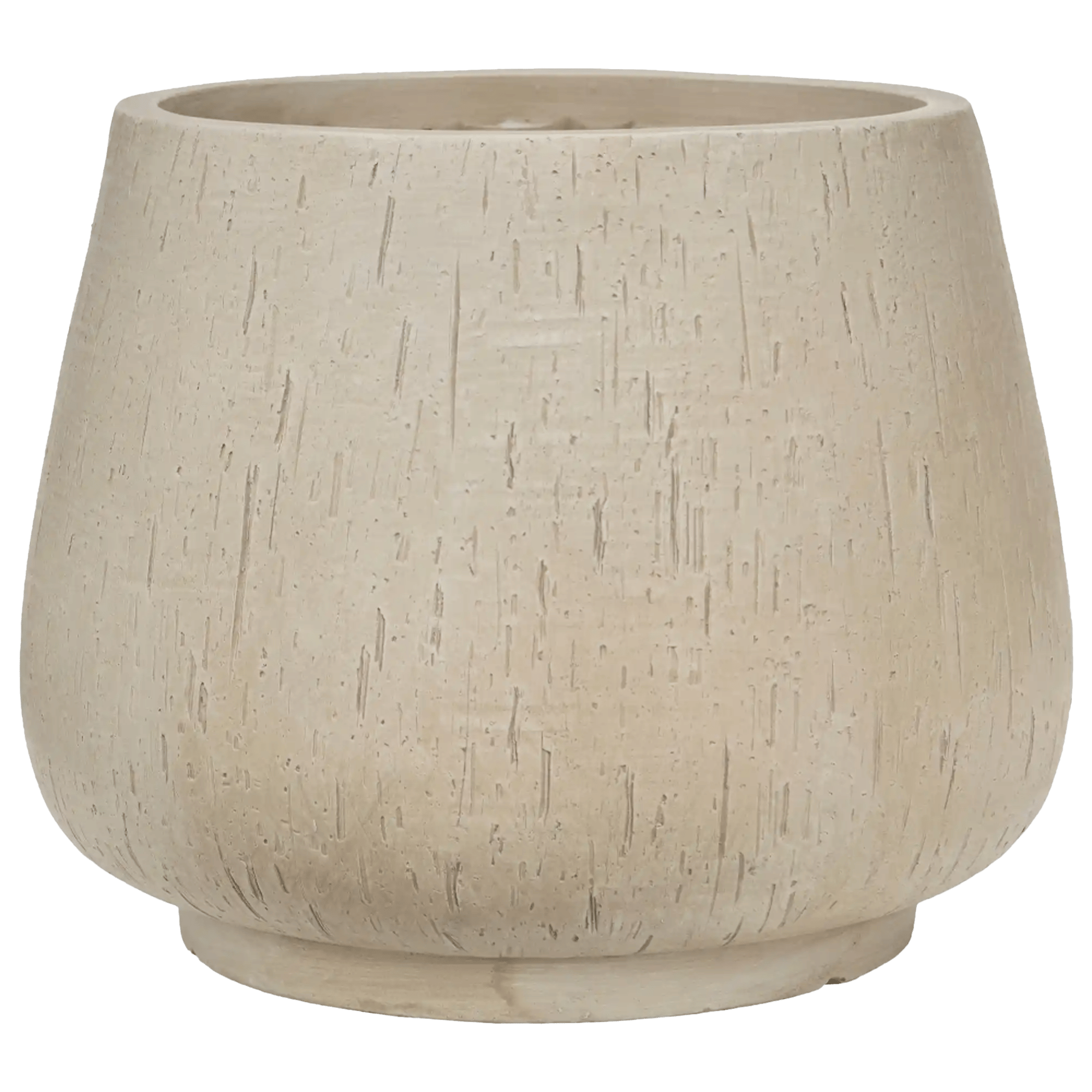 Raindrop Fibreclay Planter | Round Indoor and Outdoor Plant Pot