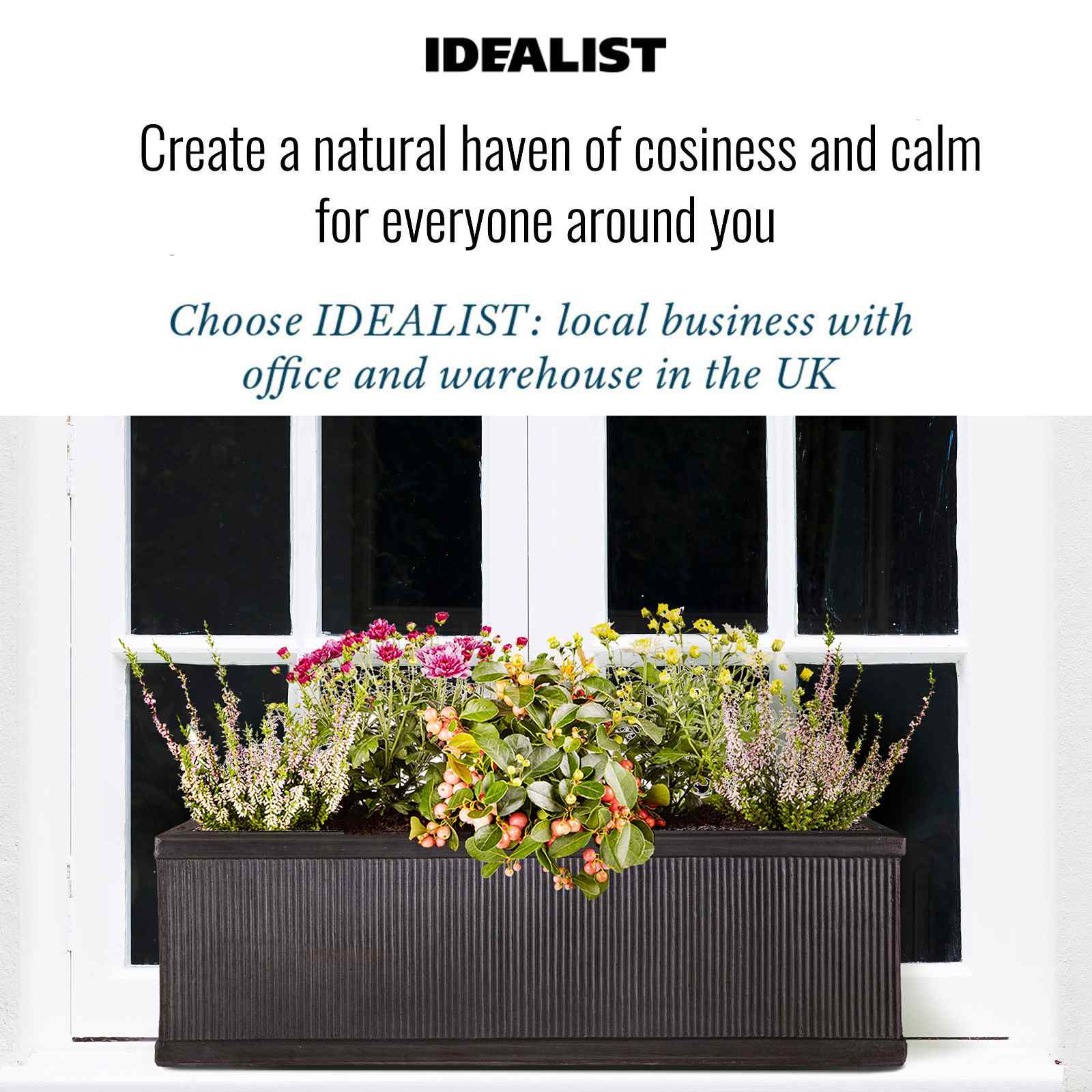 IDEALIST Lite Vertical Ribbed Vintage Style Window Box