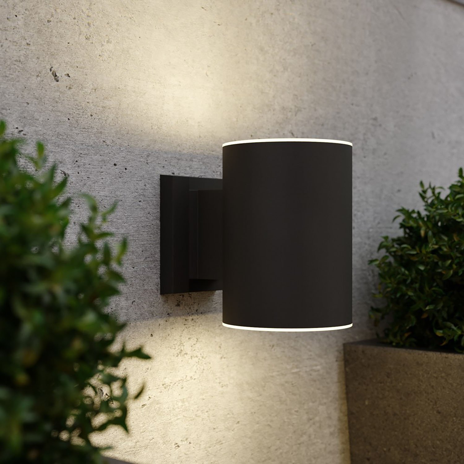 Grantham Up & Down Premium Solar Wall Lights Outdoor
