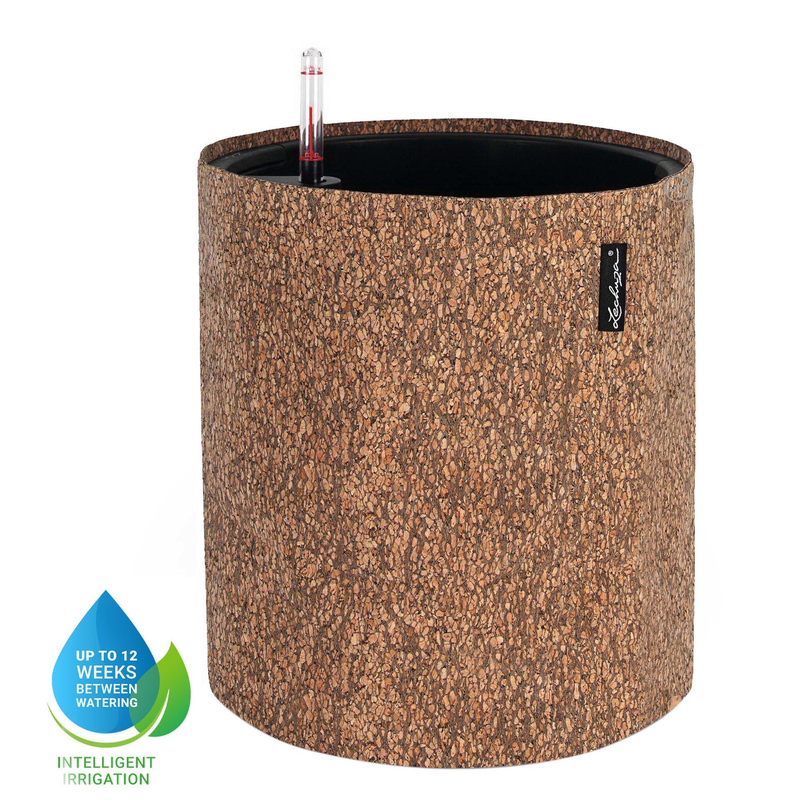 LECHUZA TRENDCOVER Round Self-watering Planter