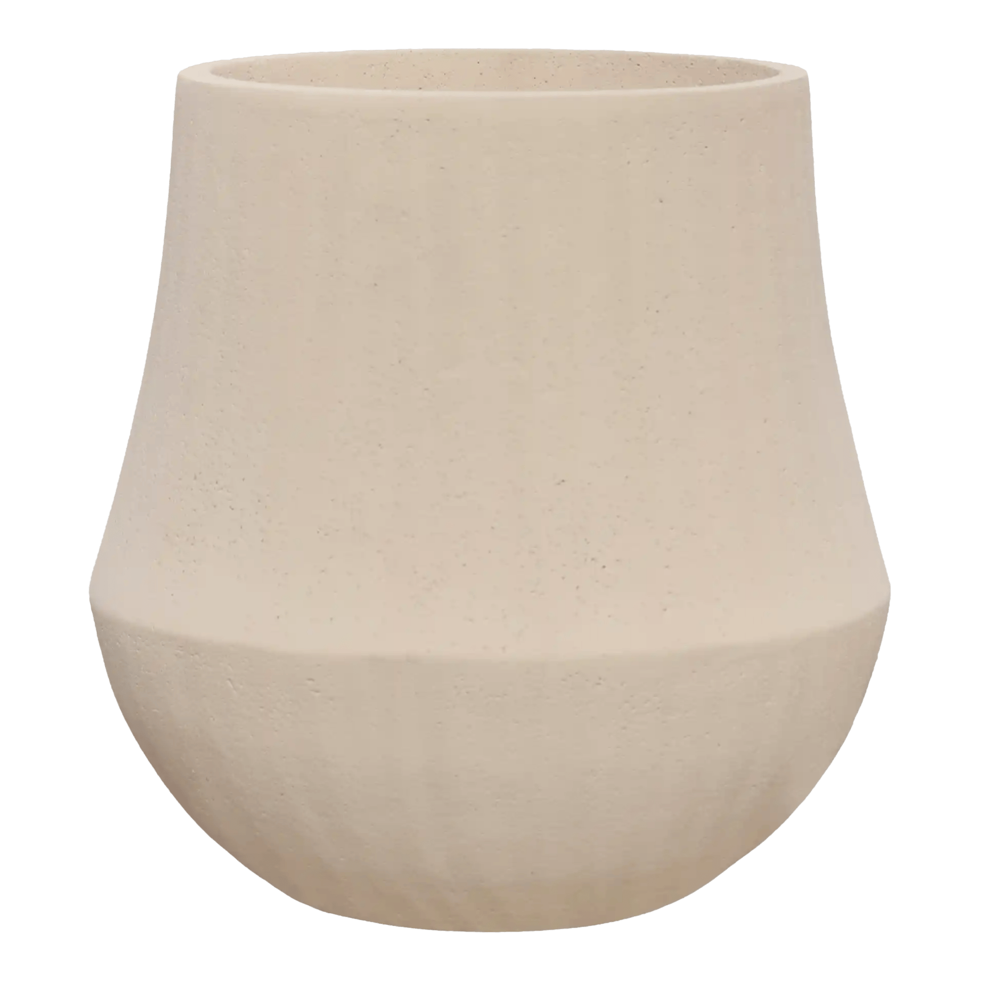 Polystone Planter | Tapered Round Indoor and Outdoor Plant Pot 