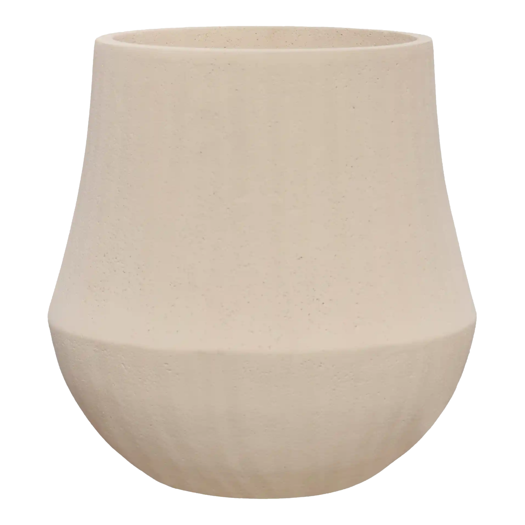 Polystone Planter | Tapered Round Indoor and Outdoor Plant Pot 