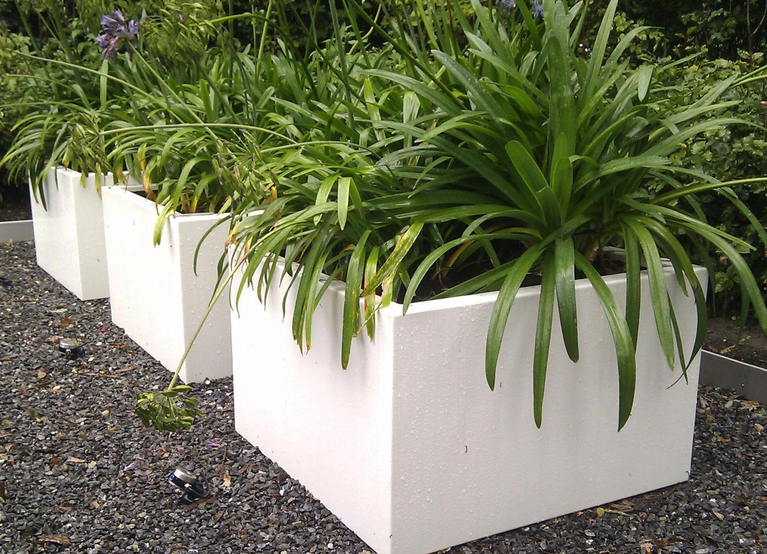 Florida Outdoor Aluminum Square Planter