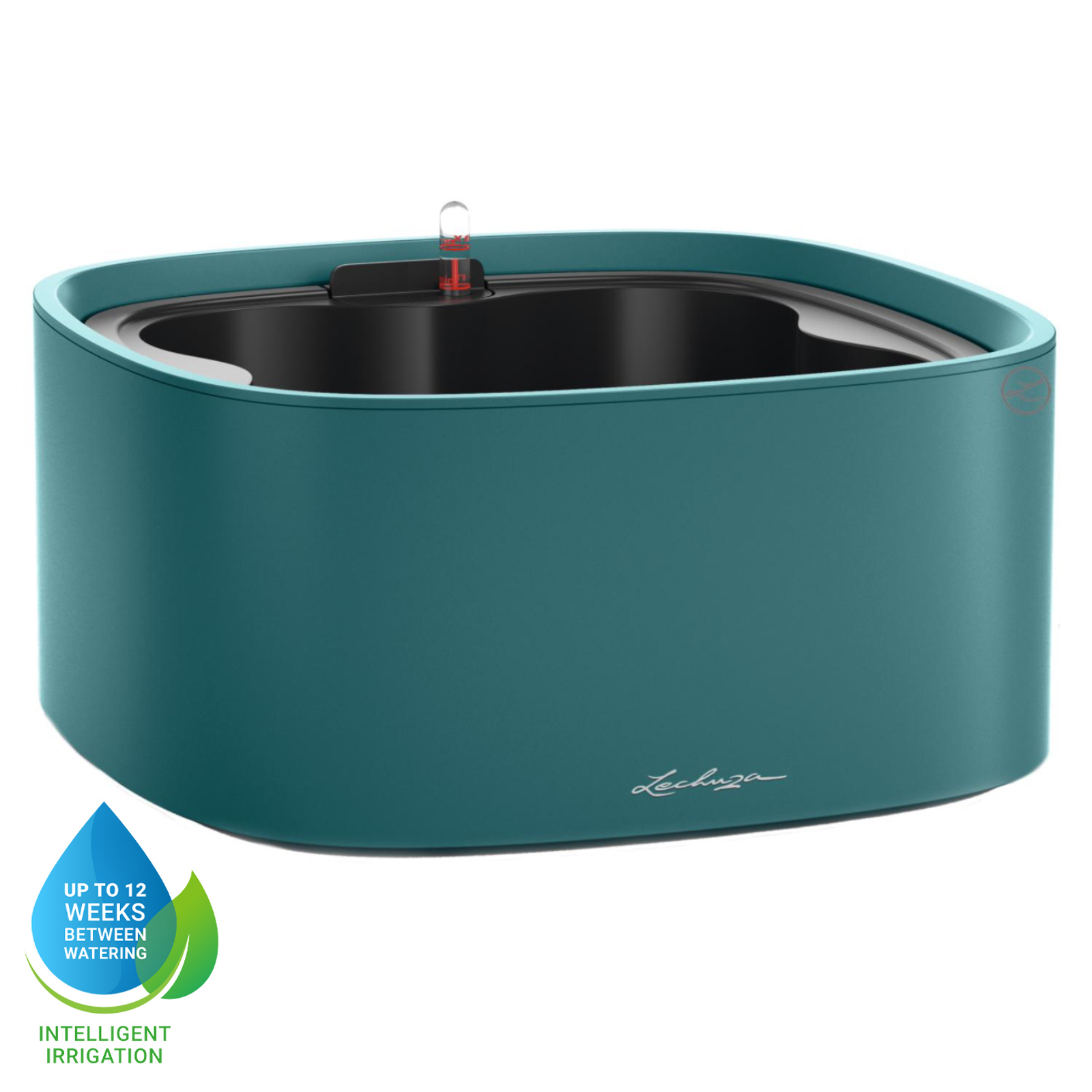 LECHUZA PILA Color Stick Square Poly Resin Self-watering Planter